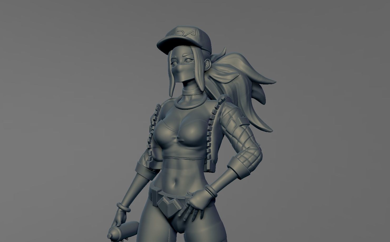 KDA - Akali 3D print model_3