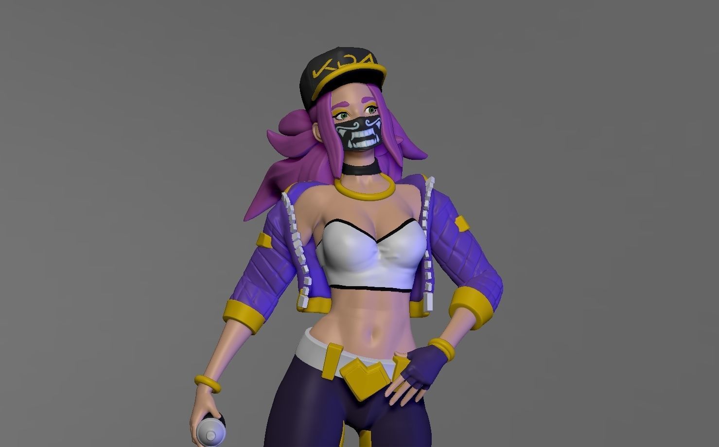 KDA - Akali 3D print model_2