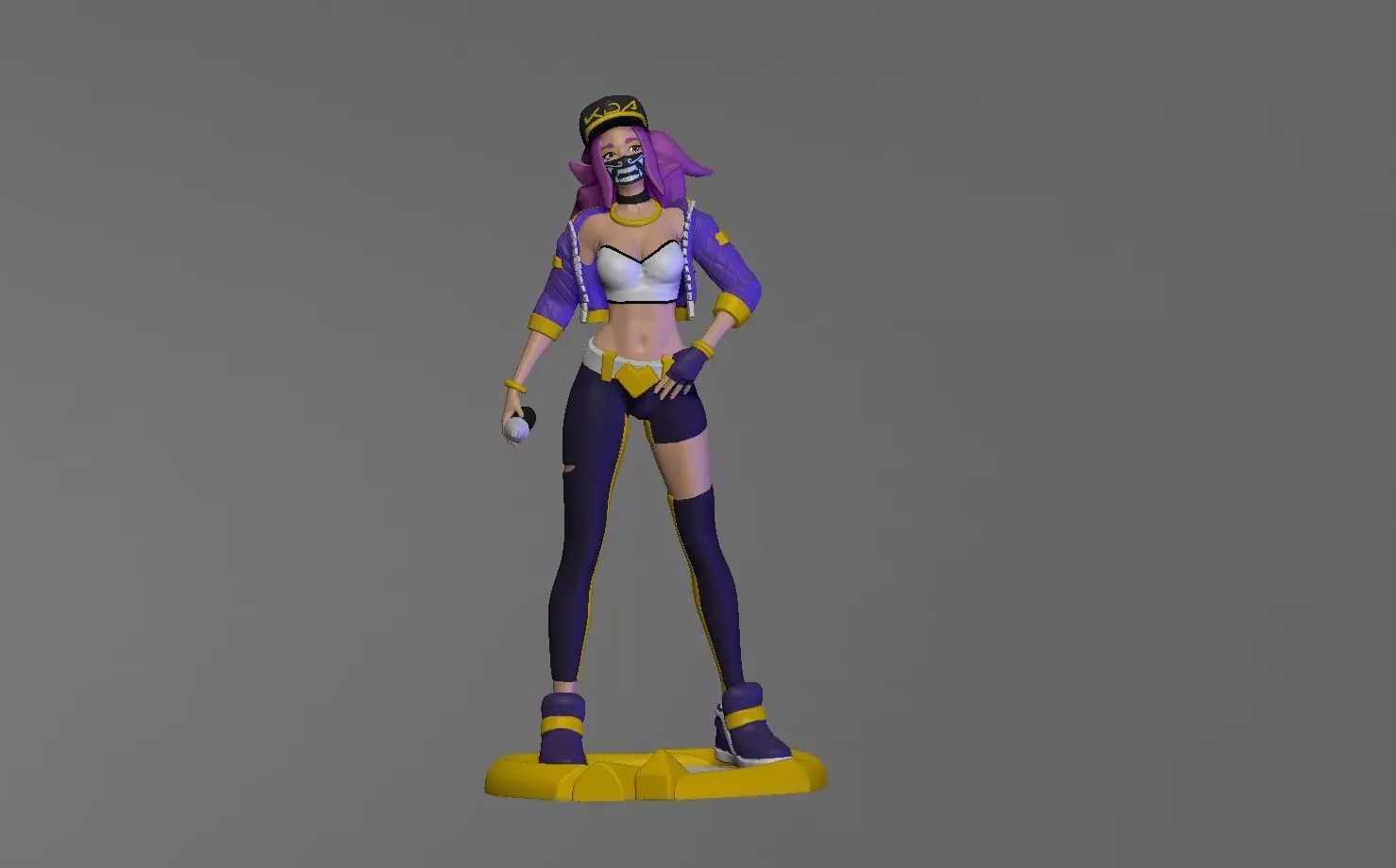 KDA - Akali 3D print model_0
