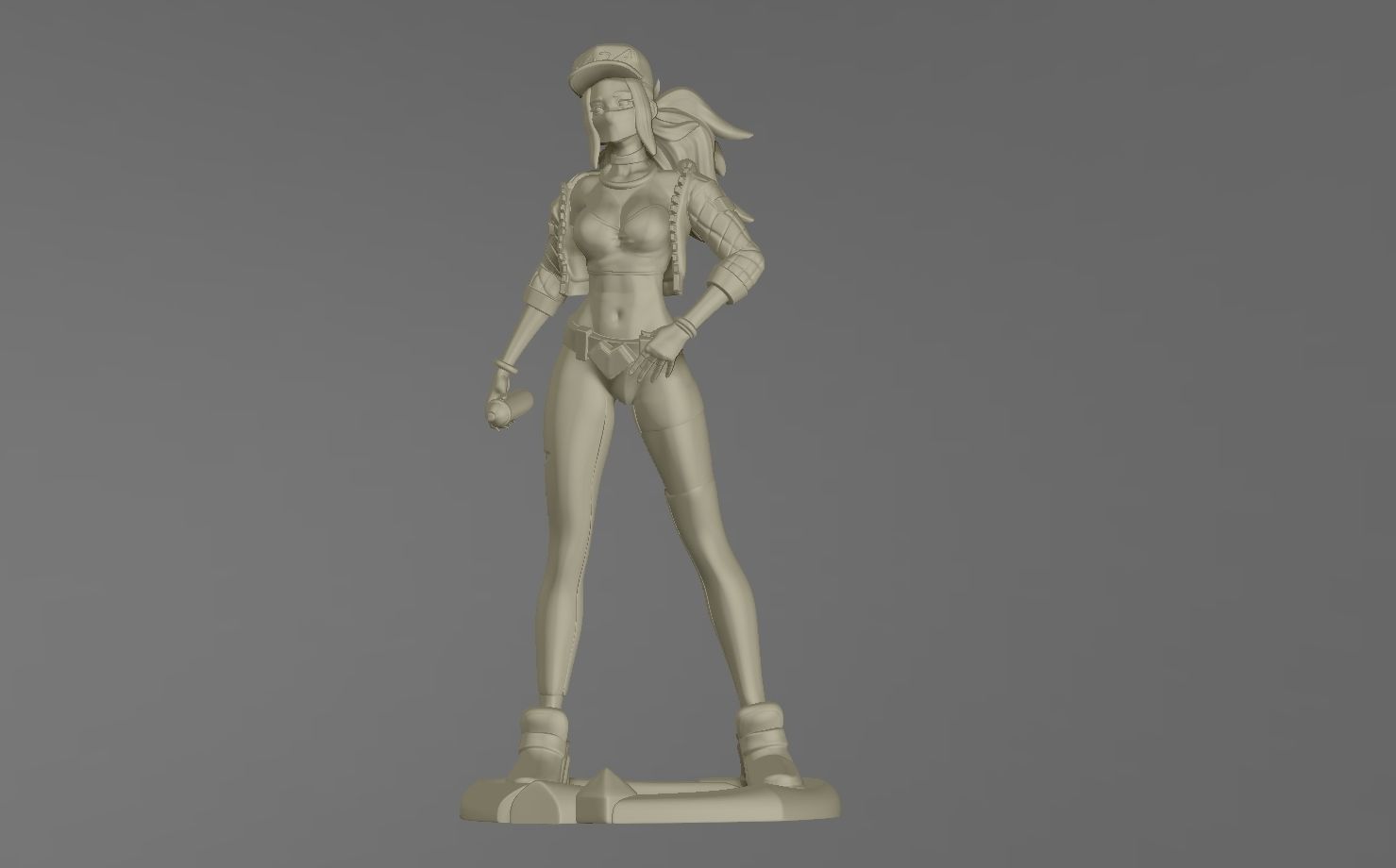 KDA - Akali 3D print model_4