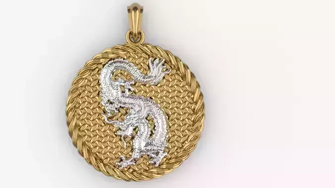 Dragon Pendant 3D print model