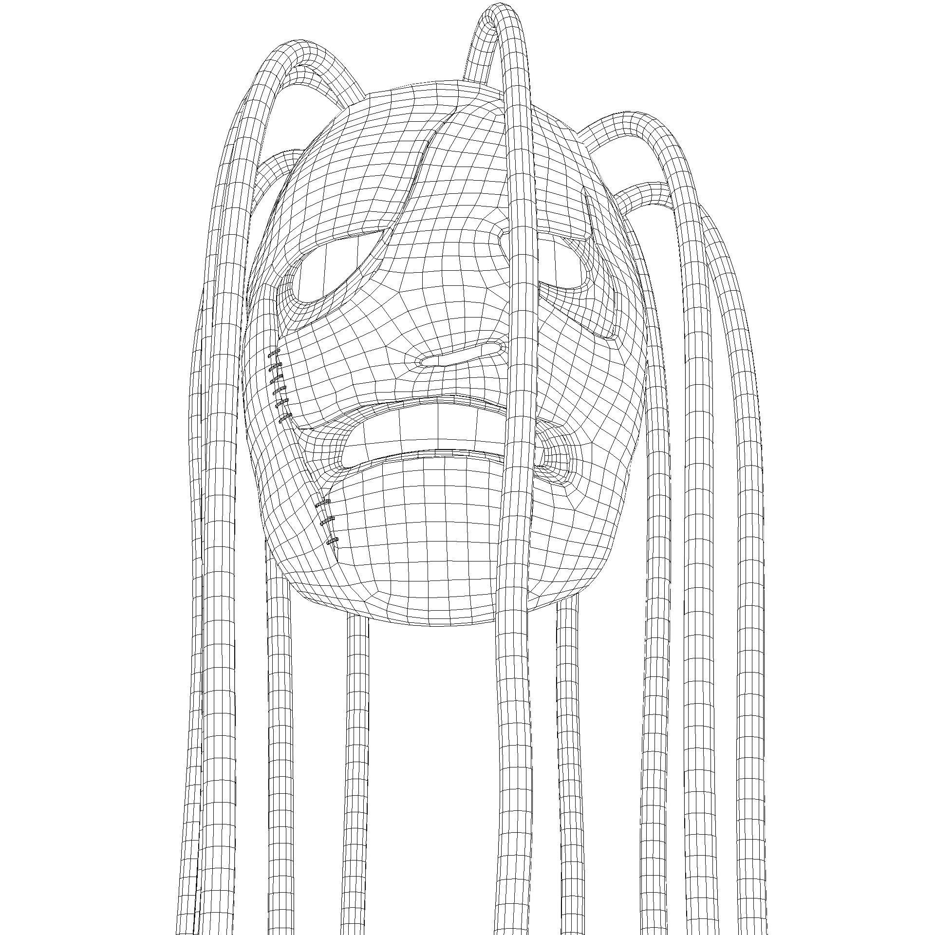Corey Taylor Iowa Mask from Slipknot Free low-poly 3D model_16