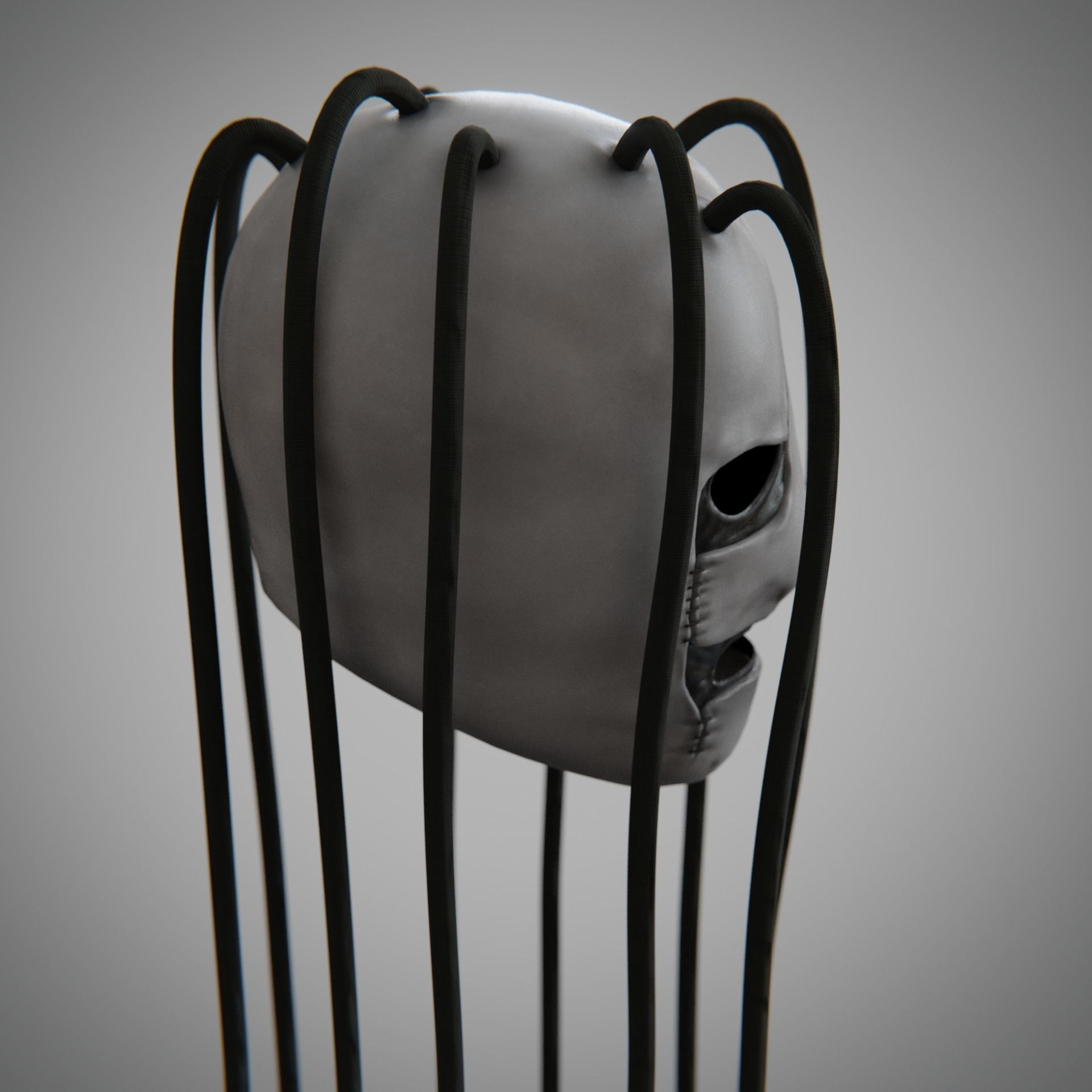 Corey Taylor Iowa Mask from Slipknot Free low-poly 3D model_5