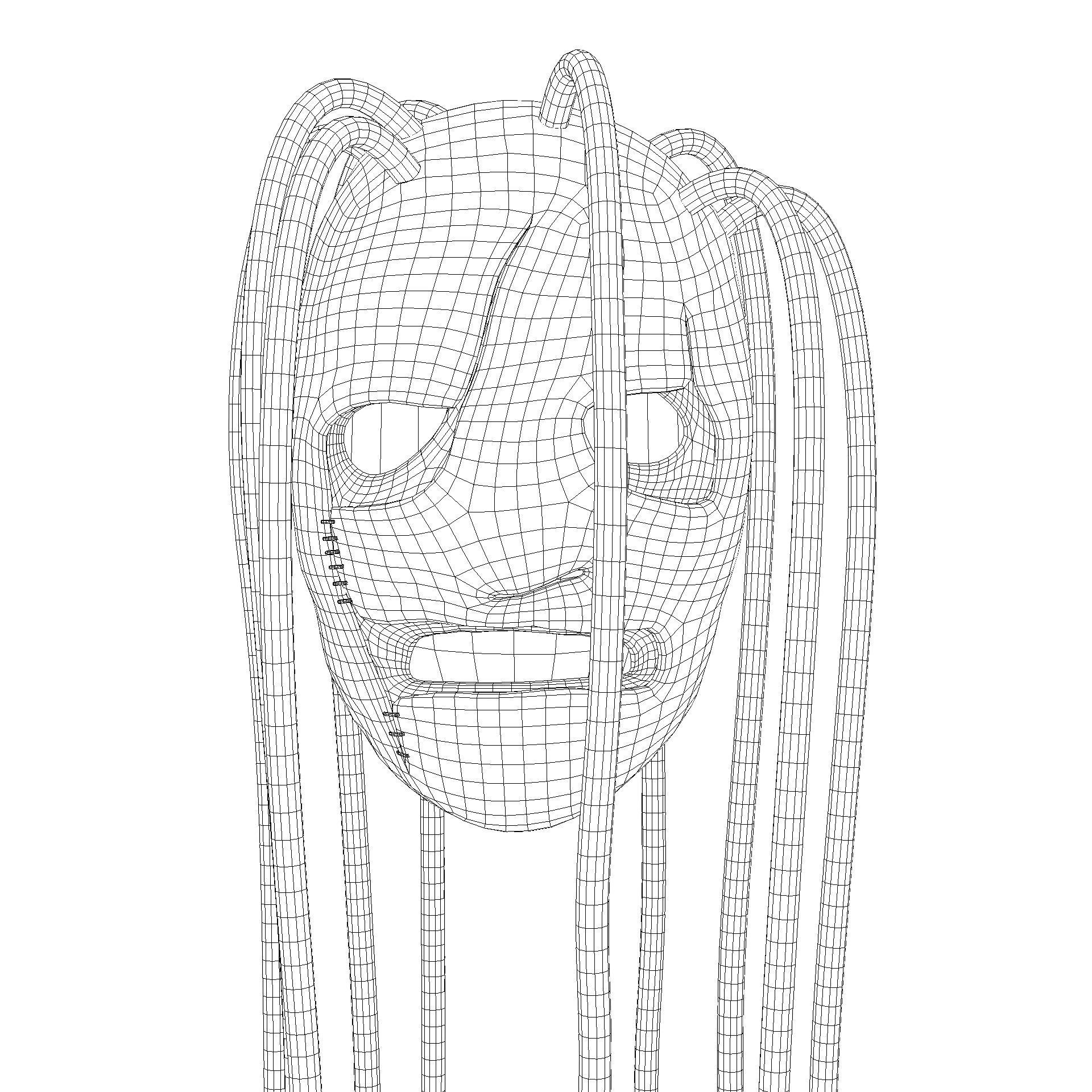 Corey Taylor Iowa Mask from Slipknot Free low-poly 3D model_15