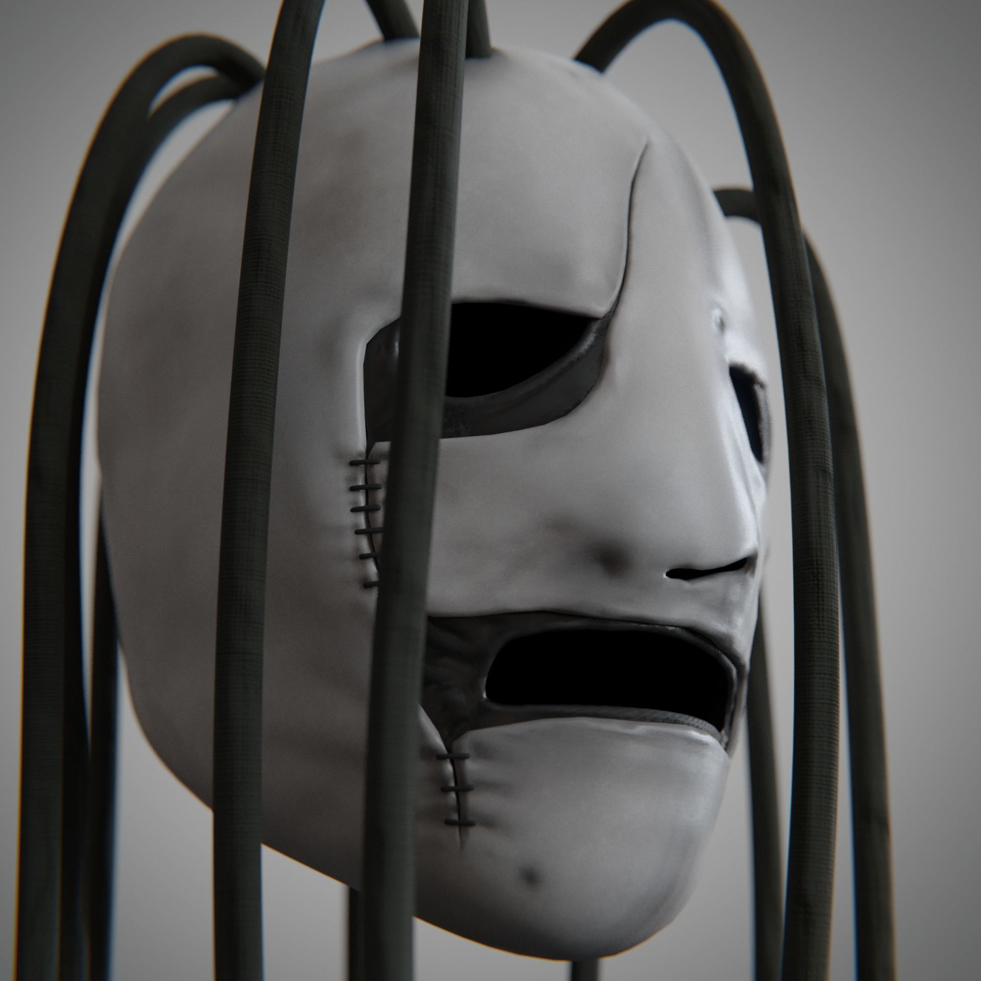 Corey Taylor Iowa Mask from Slipknot Free low-poly 3D model_9
