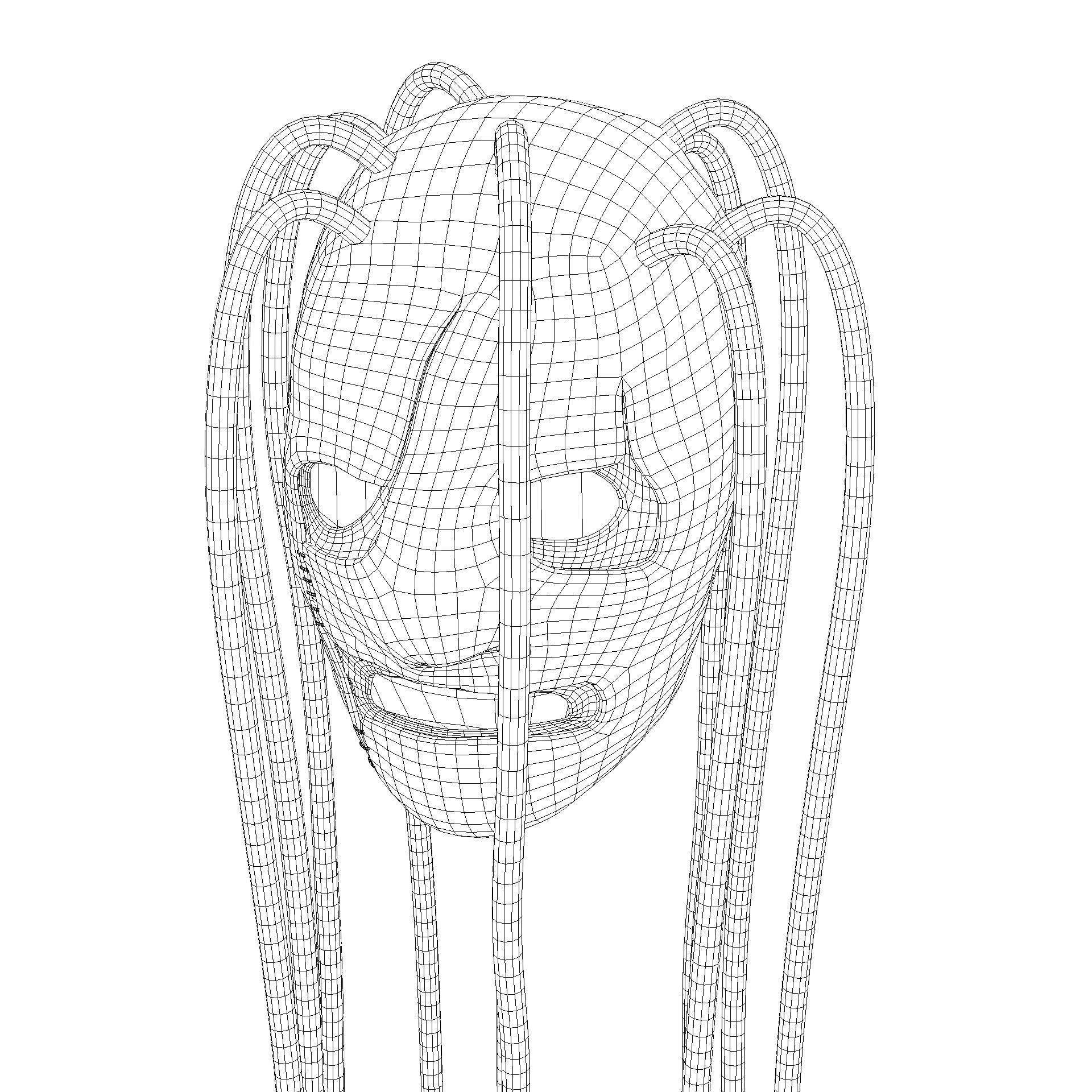 Corey Taylor Iowa Mask from Slipknot Free low-poly 3D model_11