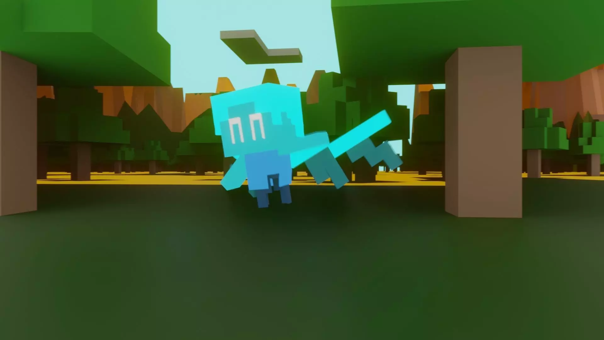 Minecraft Allay - Fully rigged blender model with scene 3D model