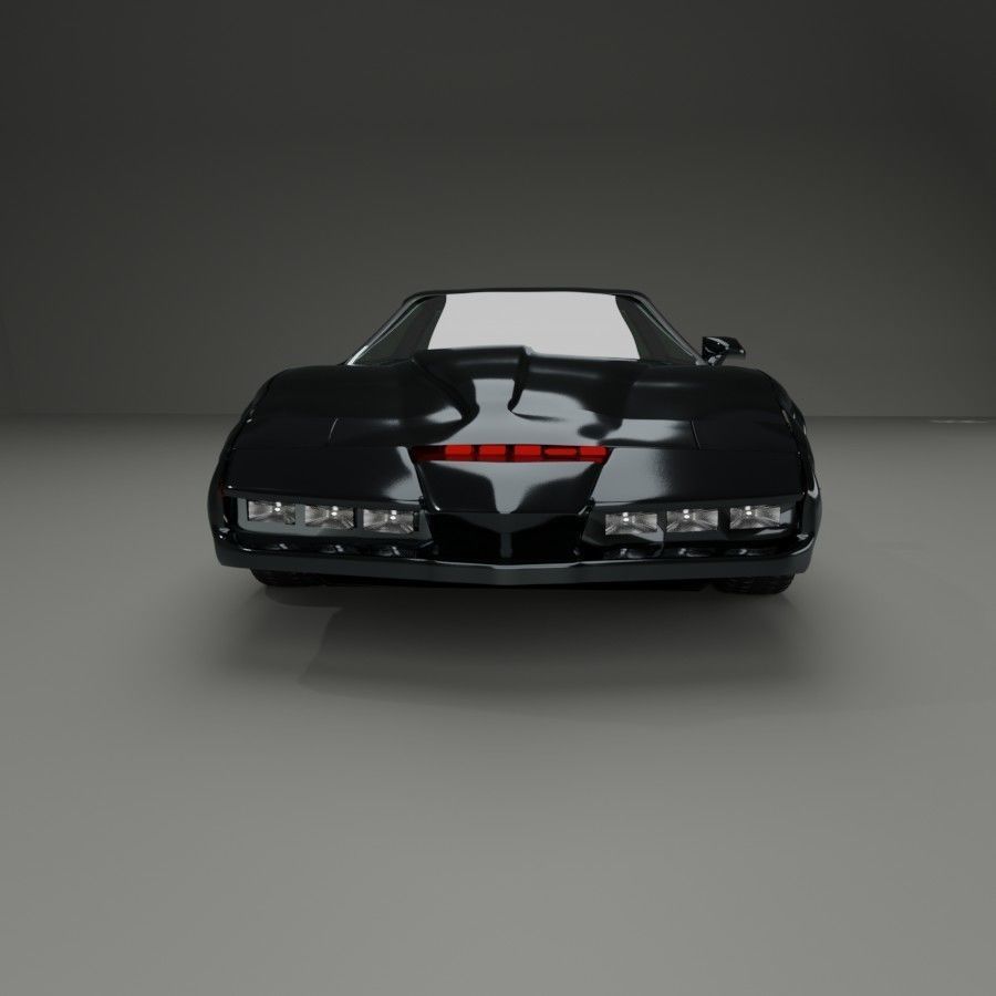 knight rider  kitt  3D model_1