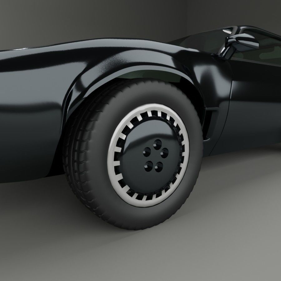 knight rider  kitt  3D model_3