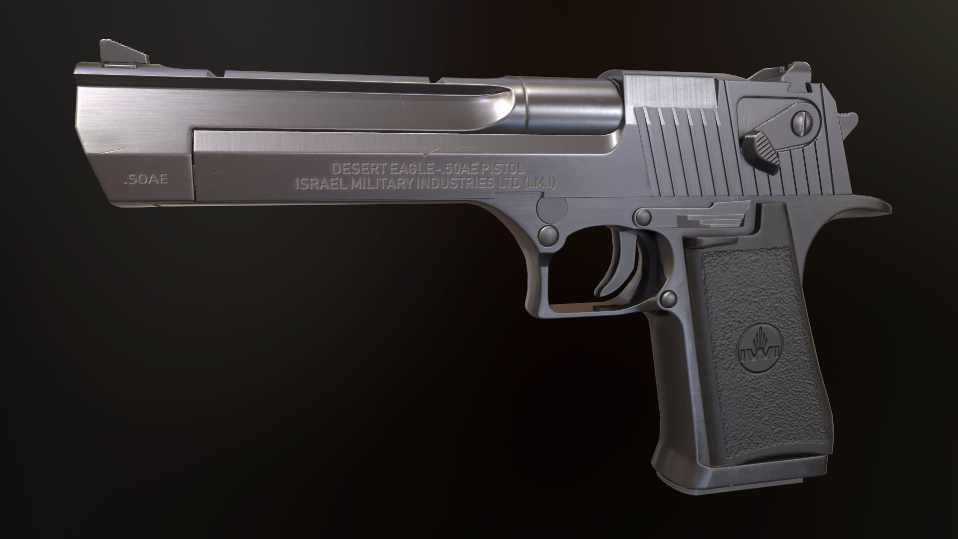 Desert eagle Low-poly 3D model_2