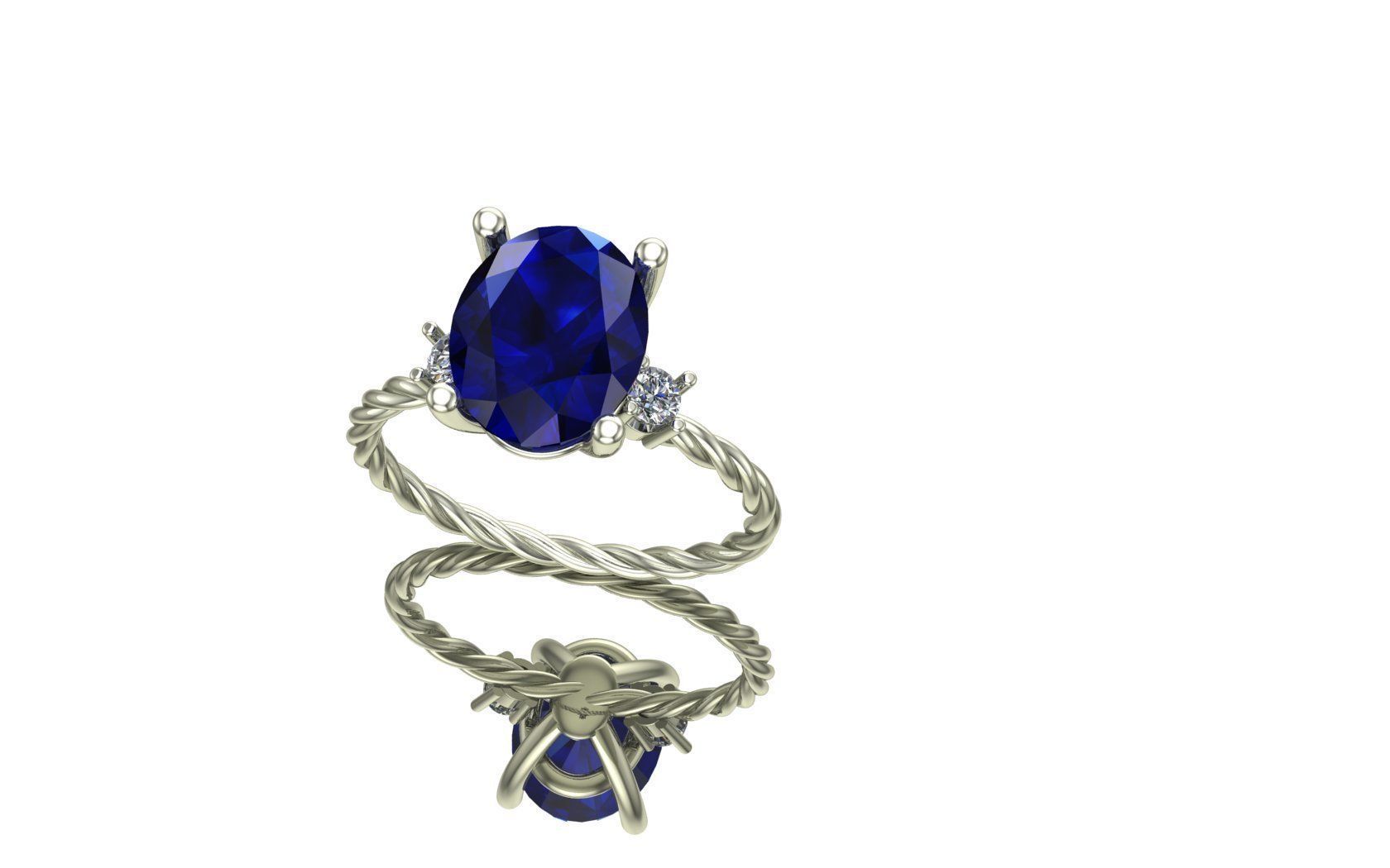 ring diamond Free 3D model_1