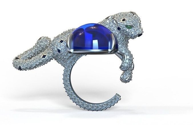 Jewelry ring 3D print model