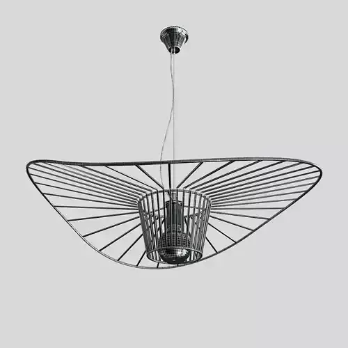 Straw Hat Chandelier 3D model