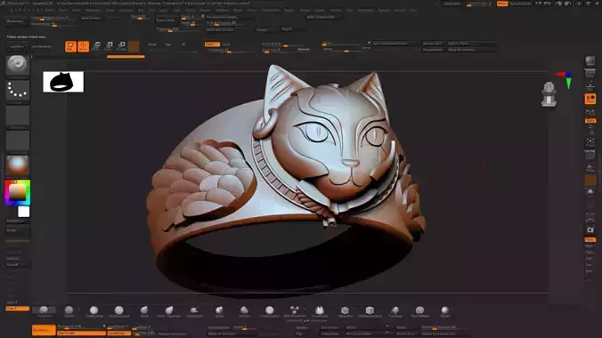 cat god  Bastet 3D print model
