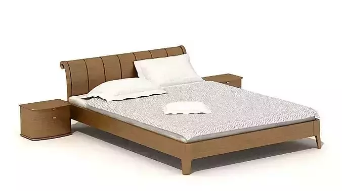 Wooden Platform Bed