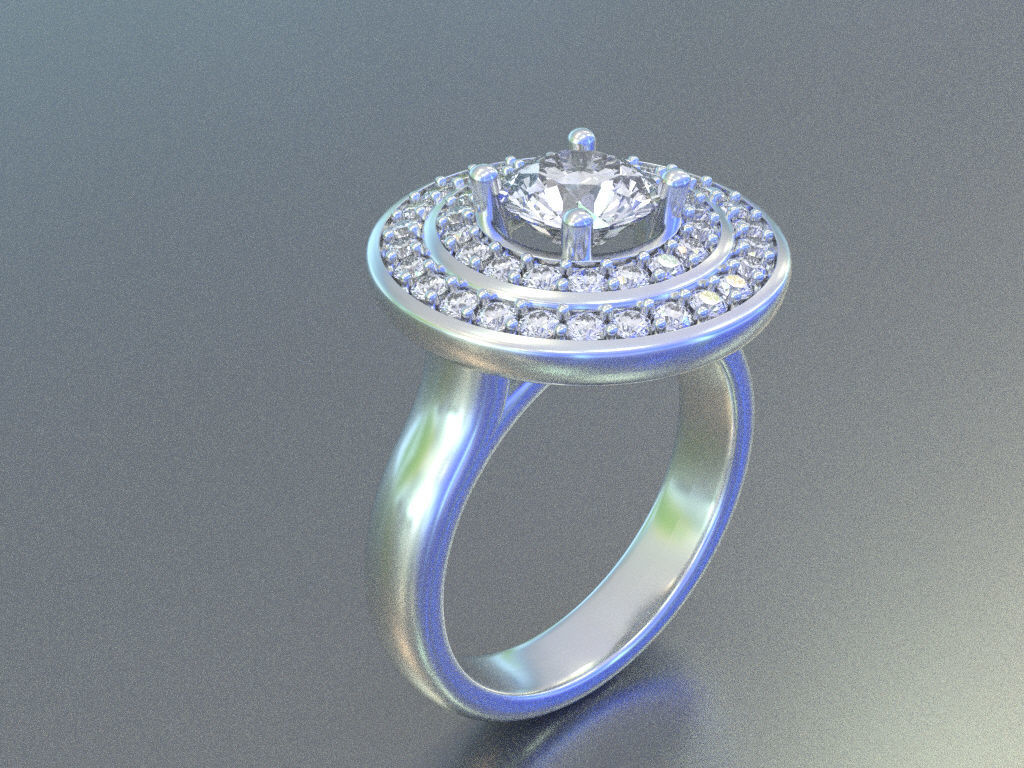 Halo Ring  1CT 3D print model_2