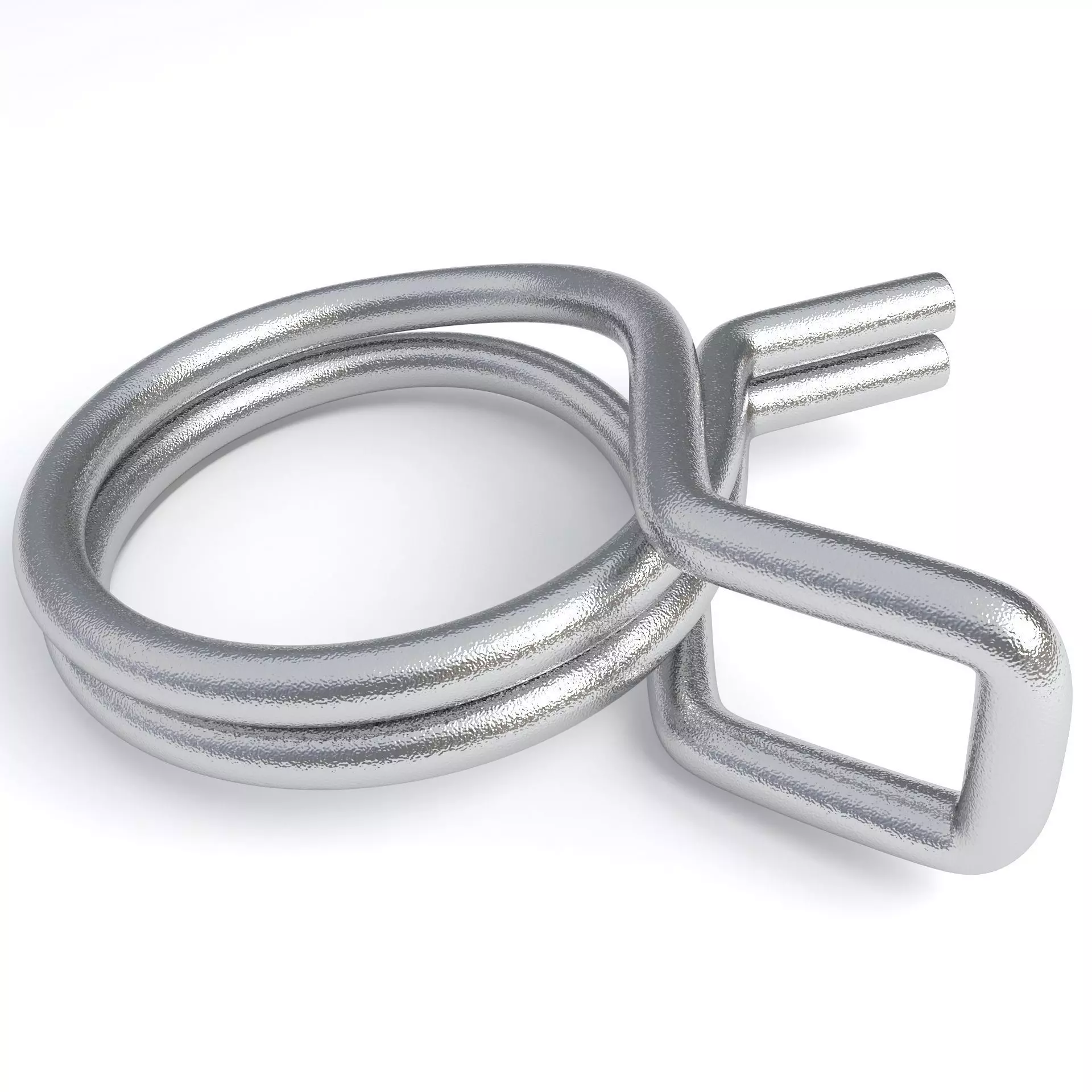 Double Wire Spring Hose Clamp 3D model