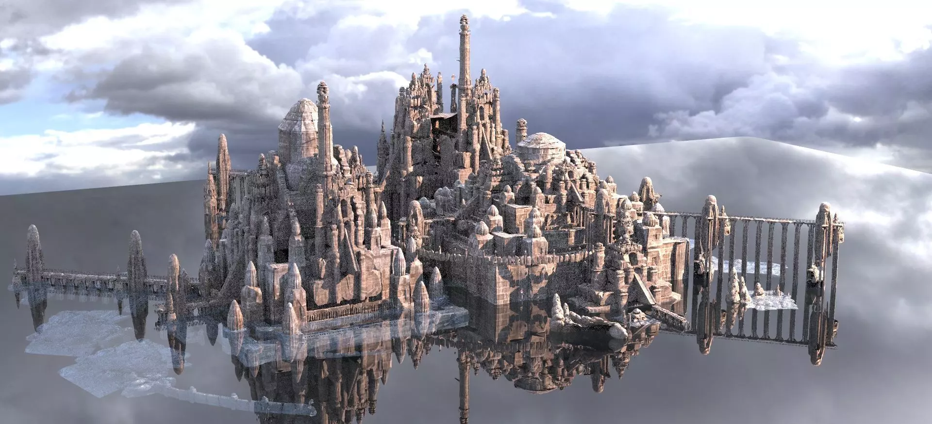 Ancient port city of the Ancients 3D model