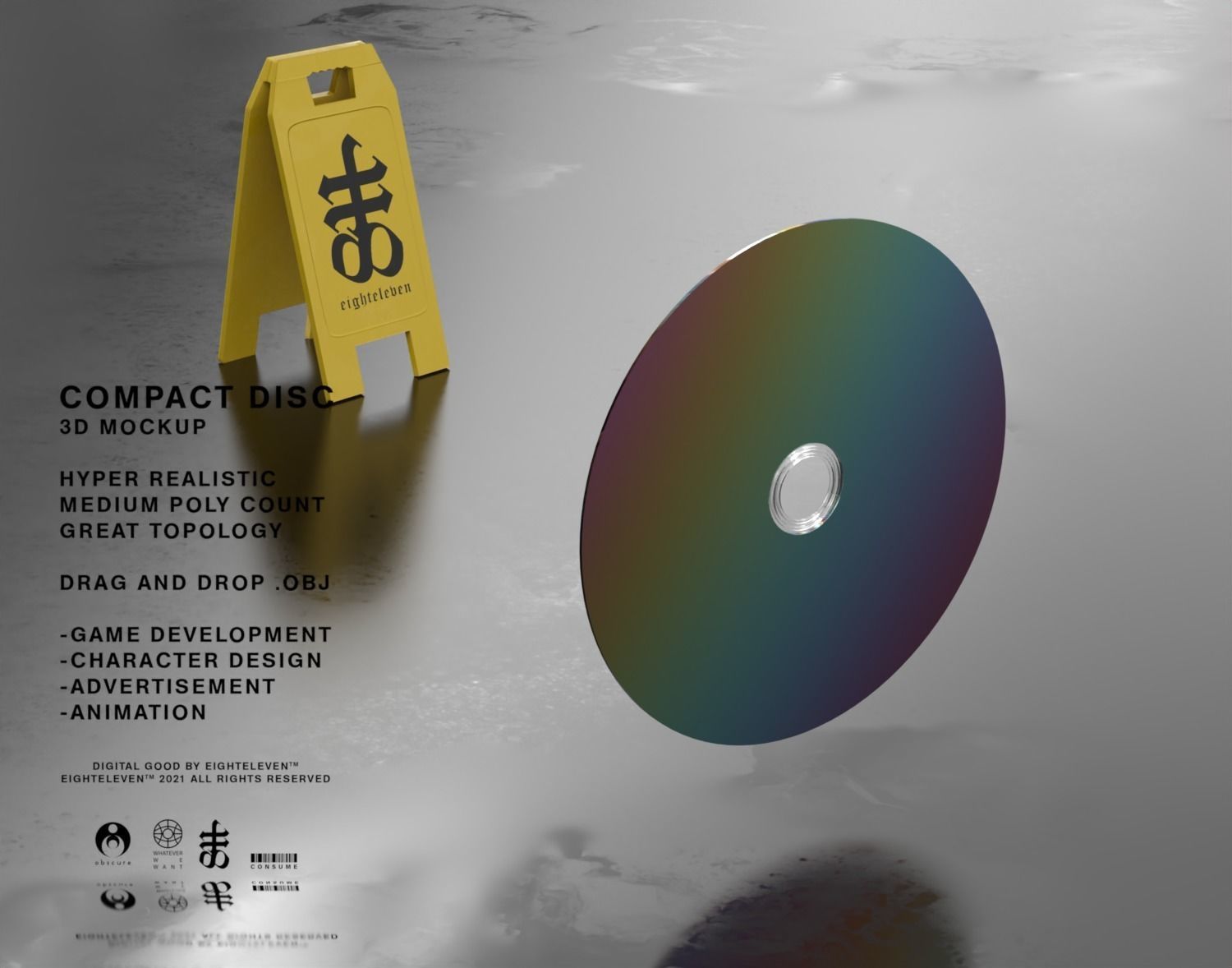 COMPACT DISC 3D model_2