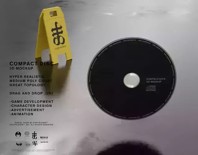 COMPACT DISC 3D model