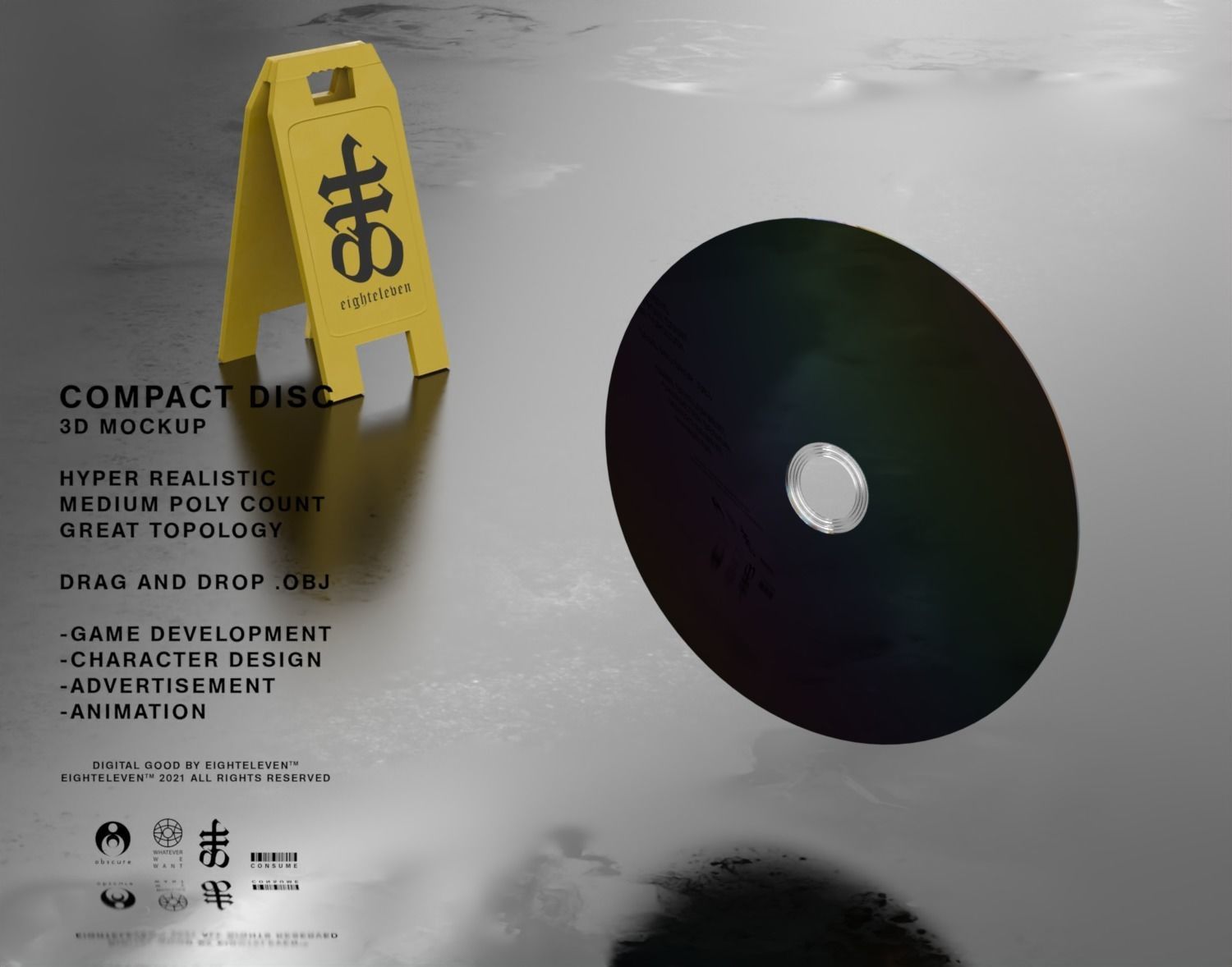 COMPACT DISC 3D model_3