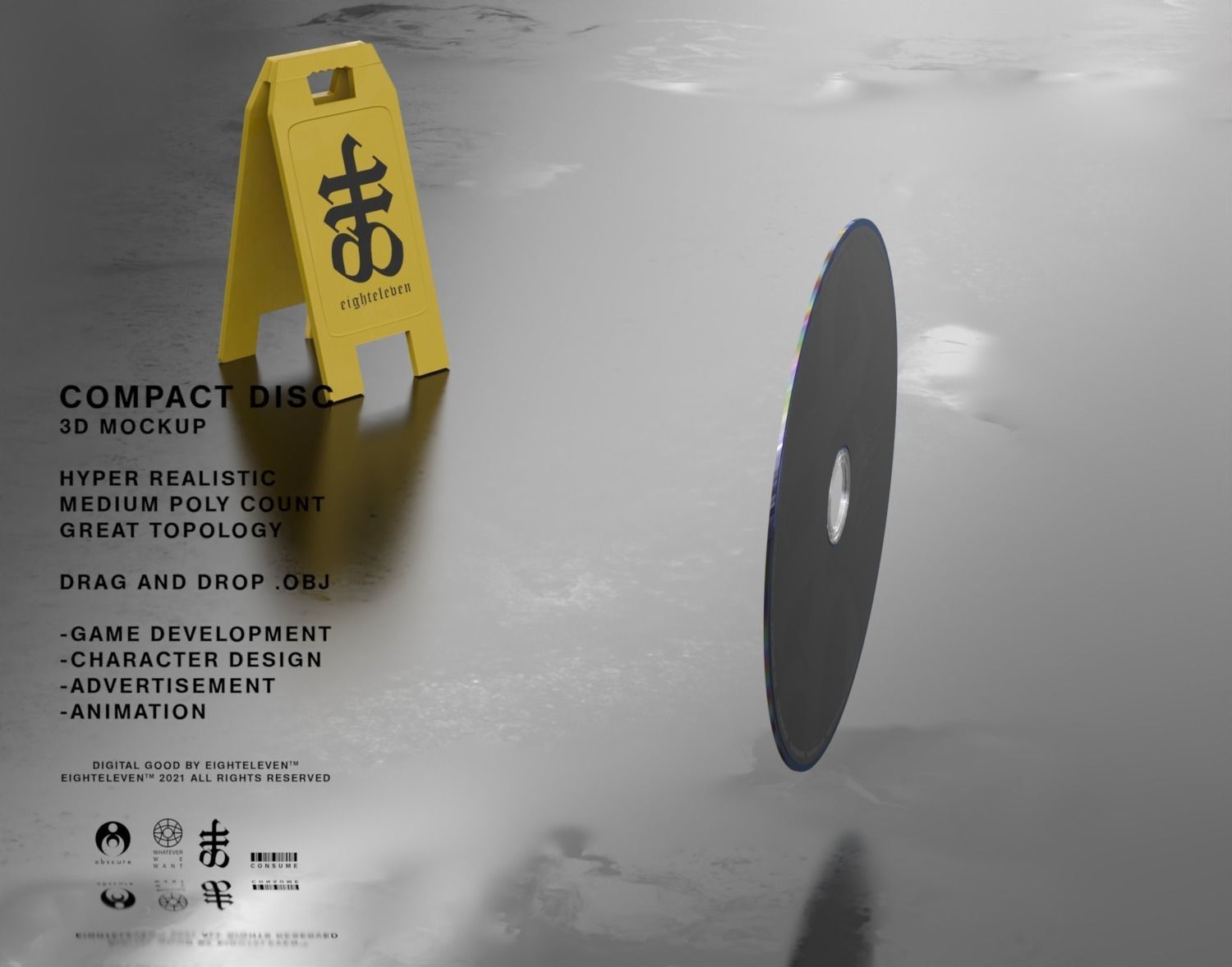 COMPACT DISC 3D model_4