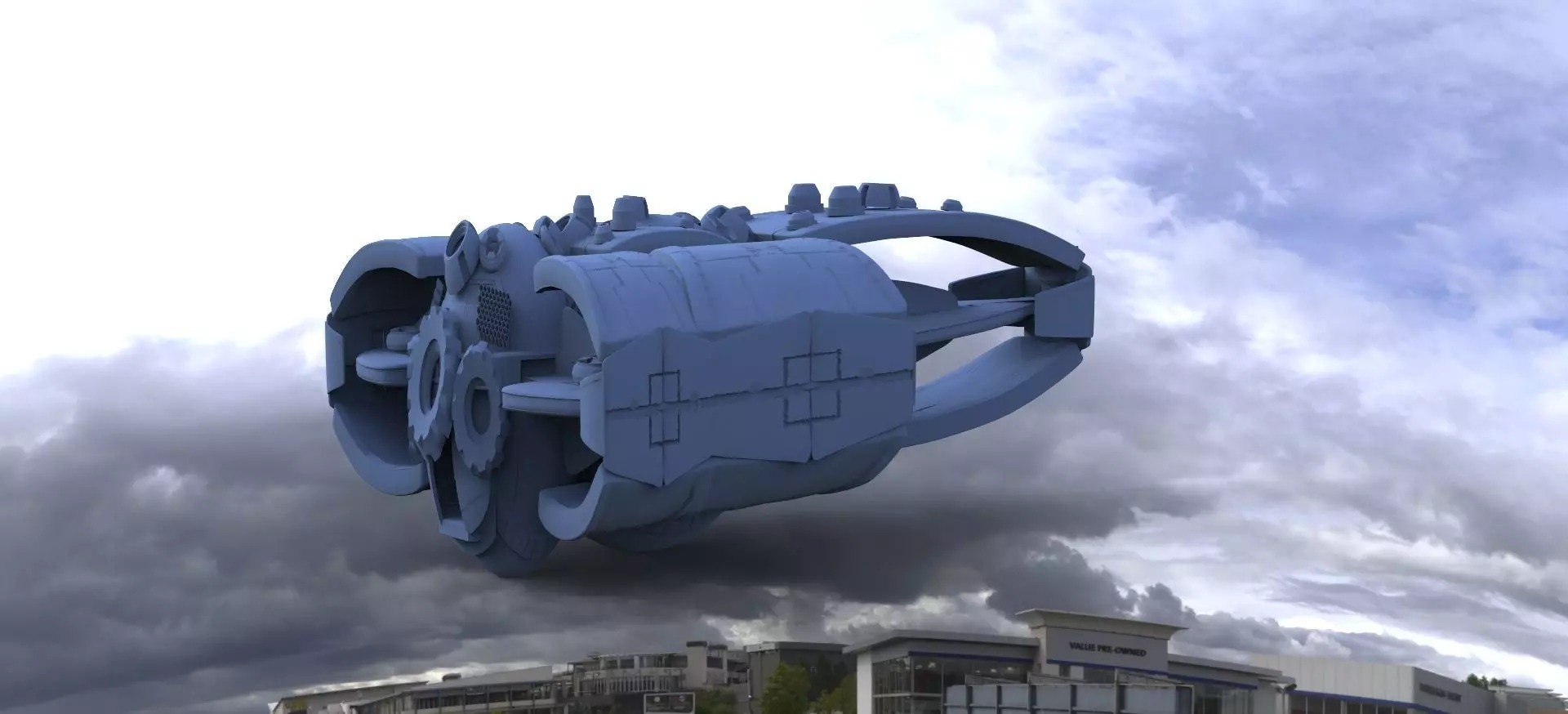 Spaceship design 1 3D model_0