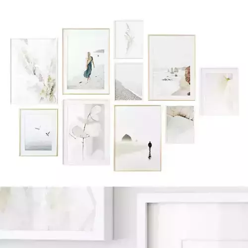 Light tones gallery wall