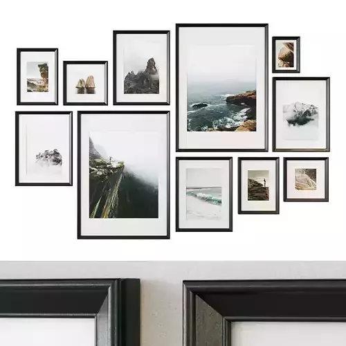 Sea and rocks gallery wall