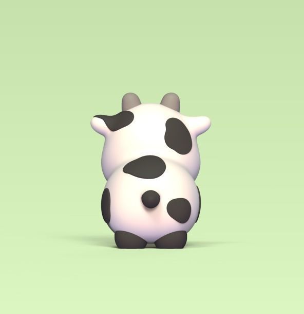 Cute Little Cow 3D print model_2