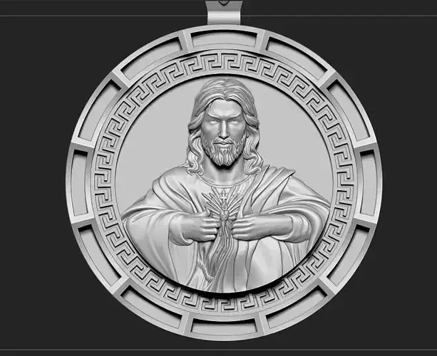 Jesus Head pendant 7