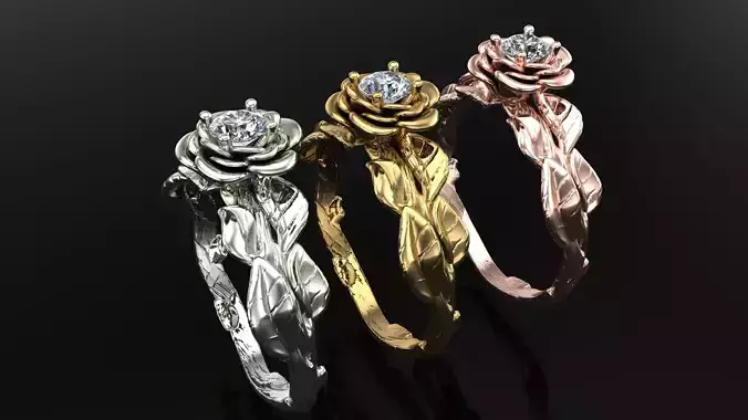 eaves Rose Engagement ring Own design