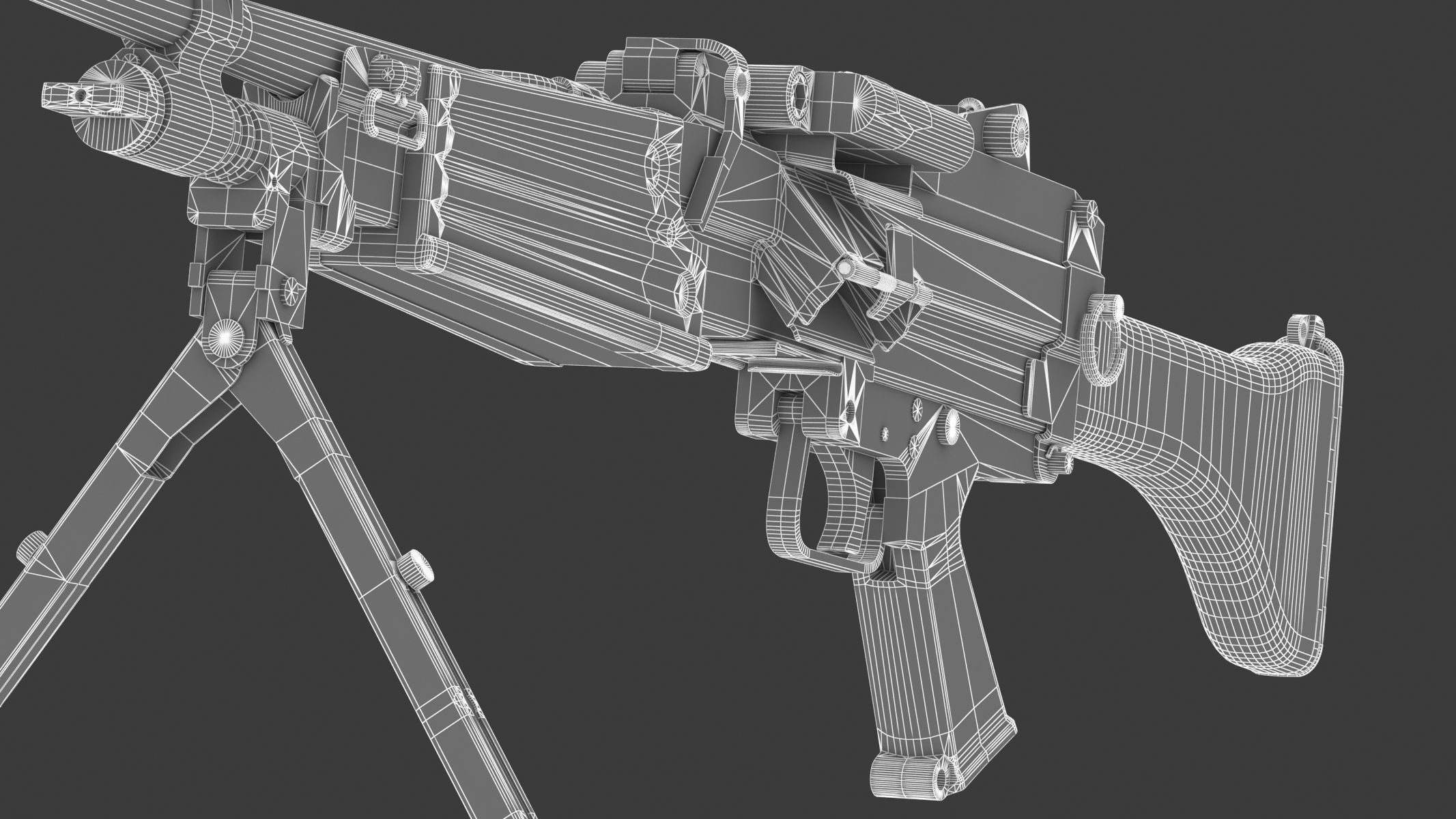 Daewoo K3 Low Poly  Low-poly 3D model_23