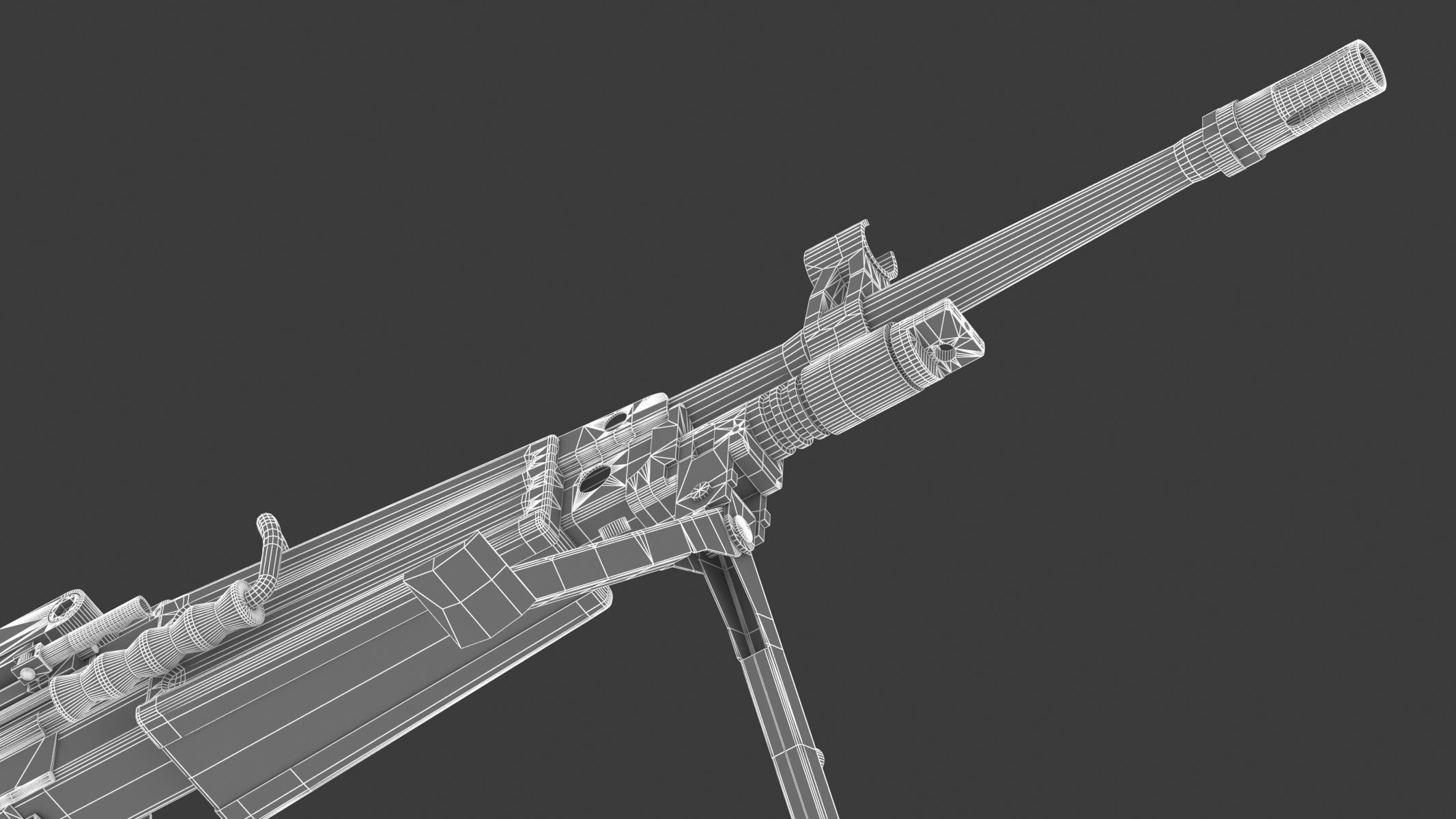 Daewoo K3 Low Poly  Low-poly 3D model_27