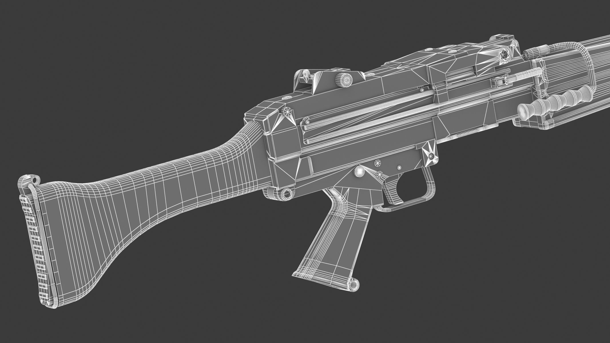 Daewoo K3 Low Poly  Low-poly 3D model_20