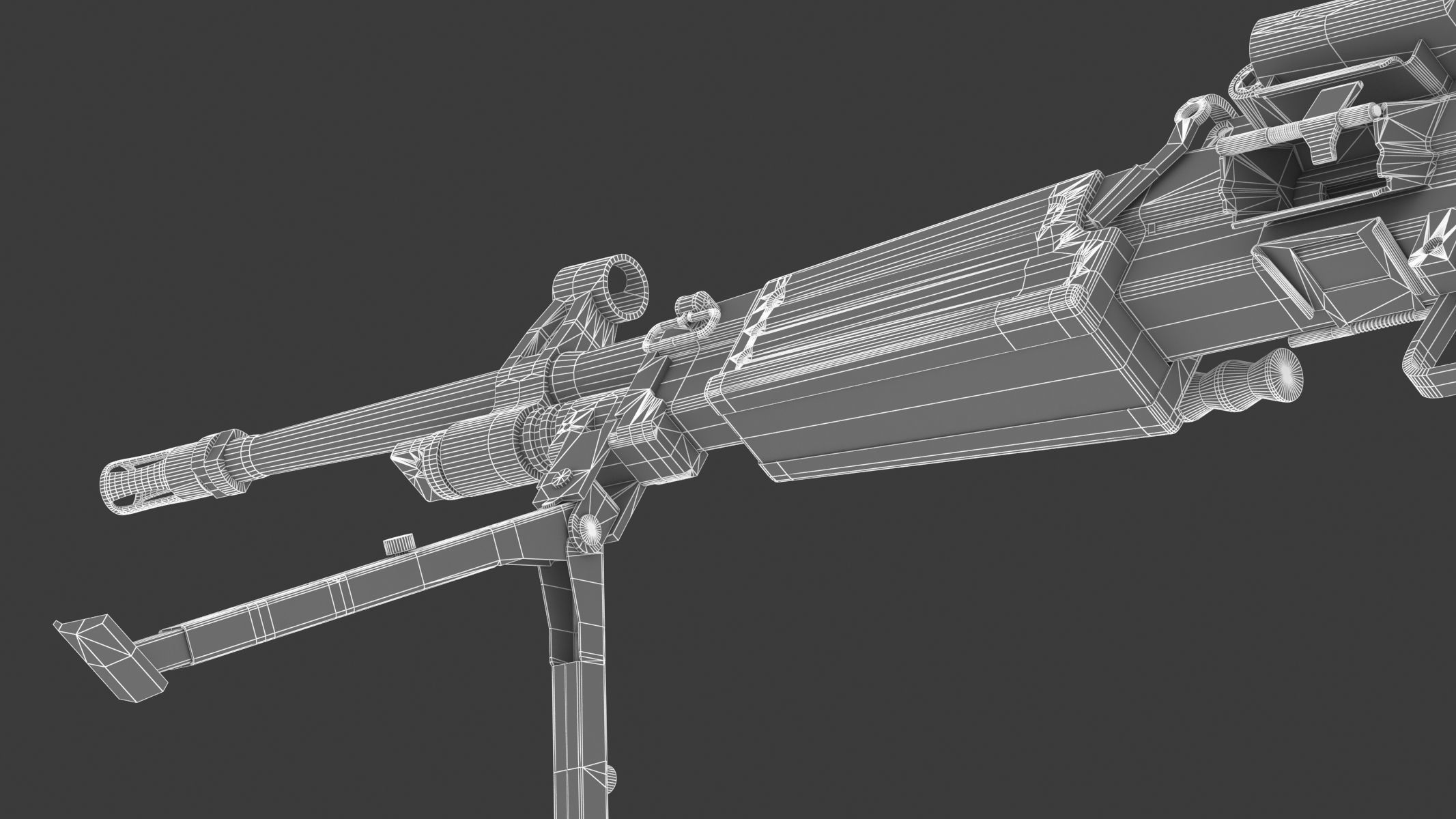 Daewoo K3 Low Poly  Low-poly 3D model_25