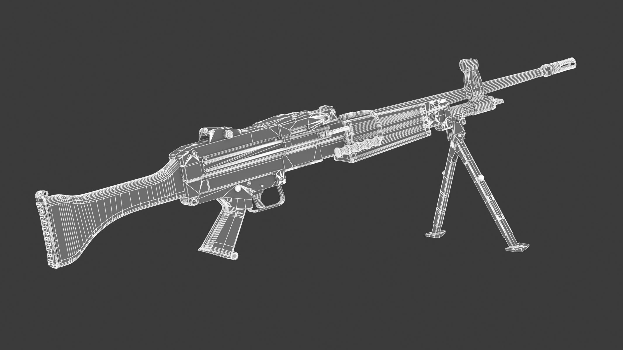 Daewoo K3 Low Poly  Low-poly 3D model_15