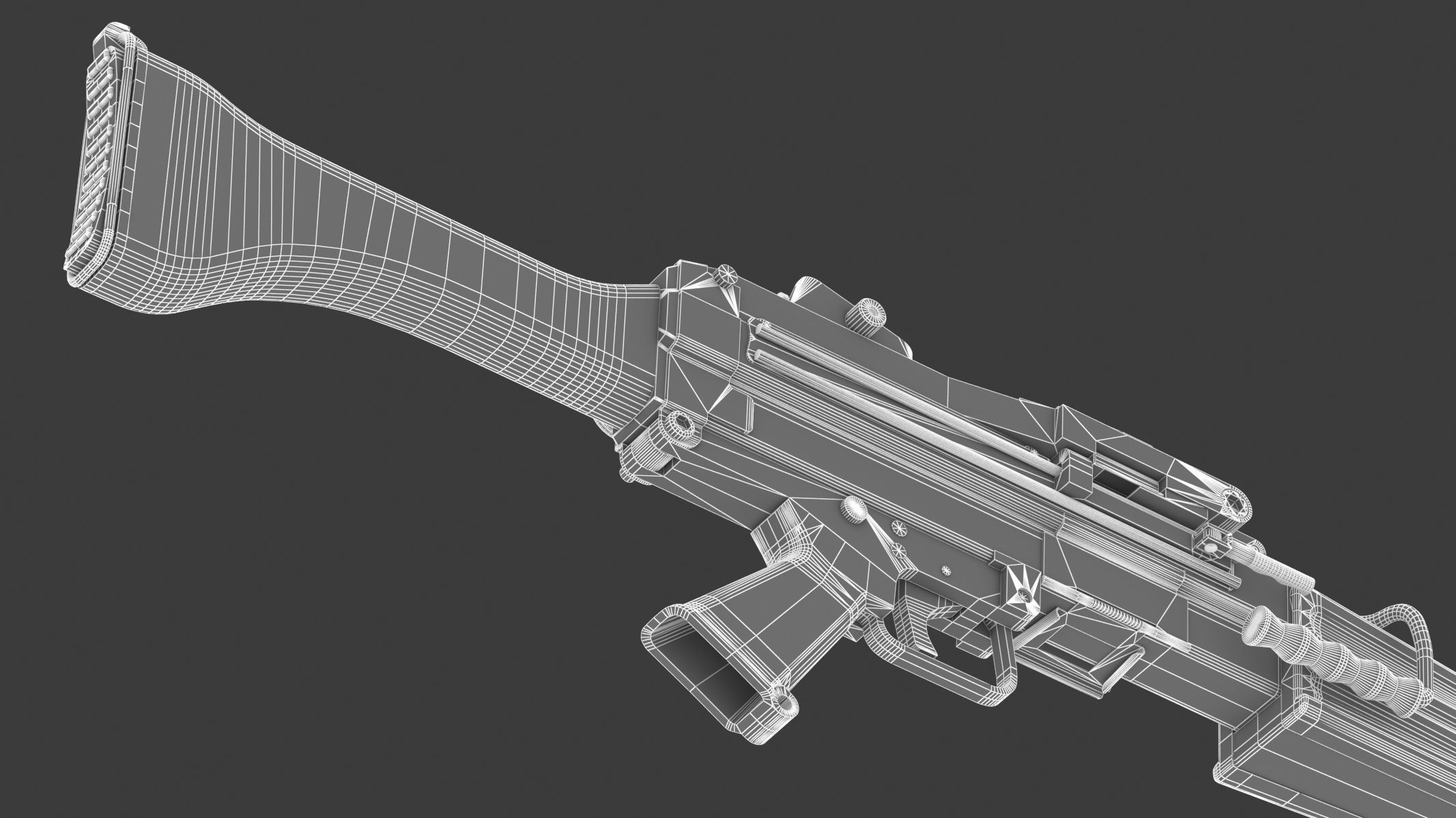 Daewoo K3 Low Poly  Low-poly 3D model_26