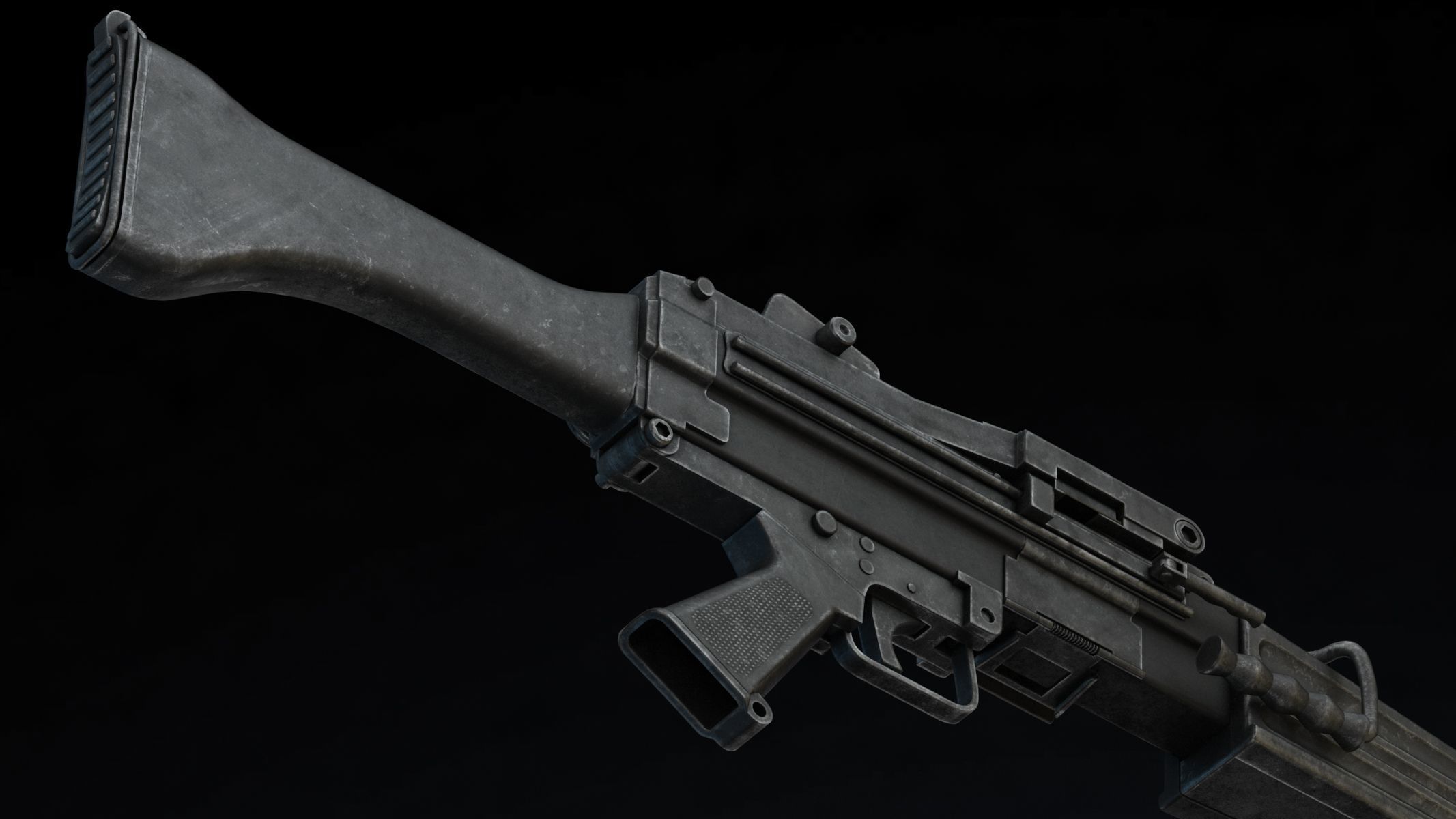 Daewoo K3 Low Poly  Low-poly 3D model_11