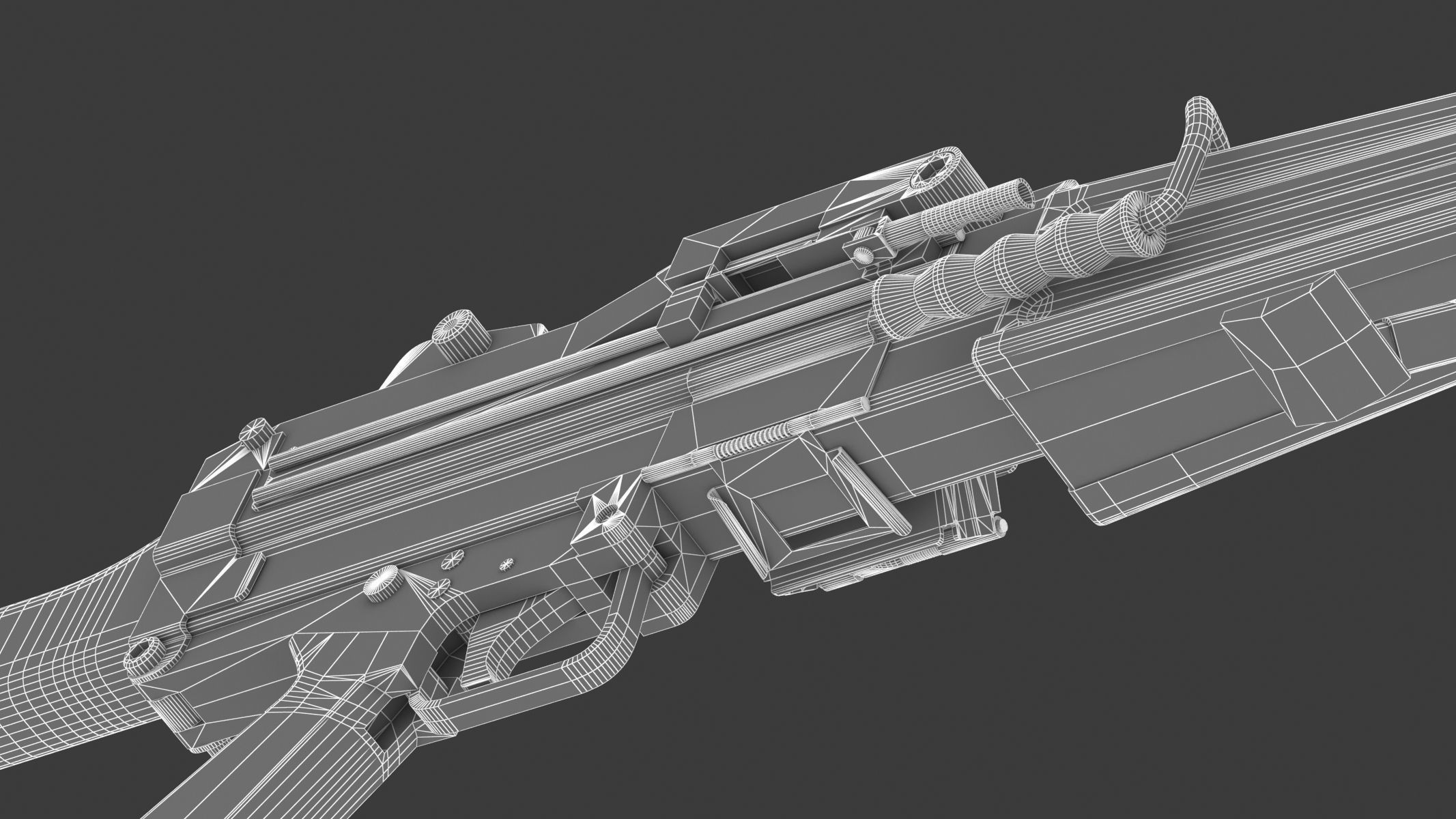 Daewoo K3 Low Poly  Low-poly 3D model_28