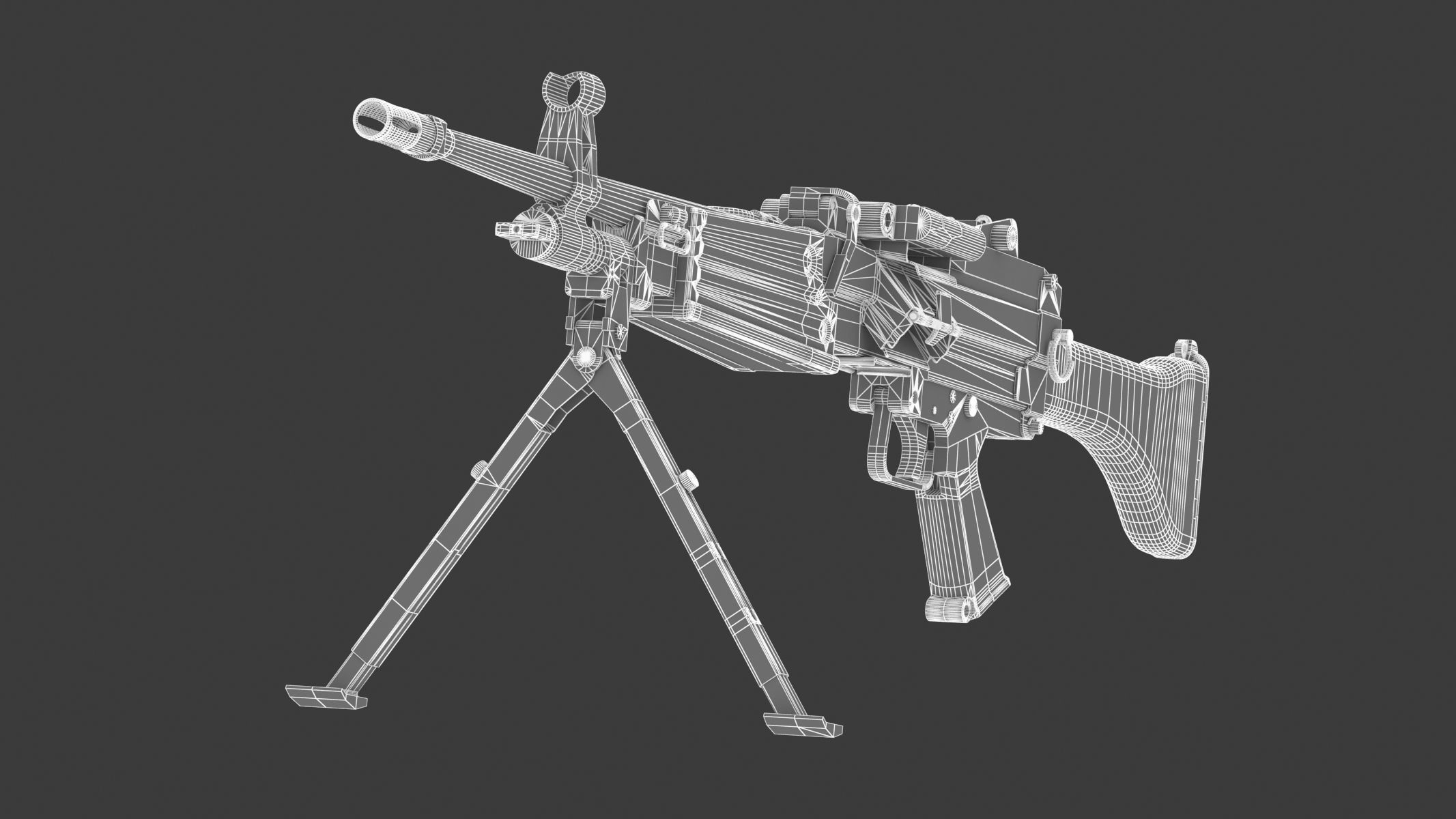 Daewoo K3 Low Poly  Low-poly 3D model_18