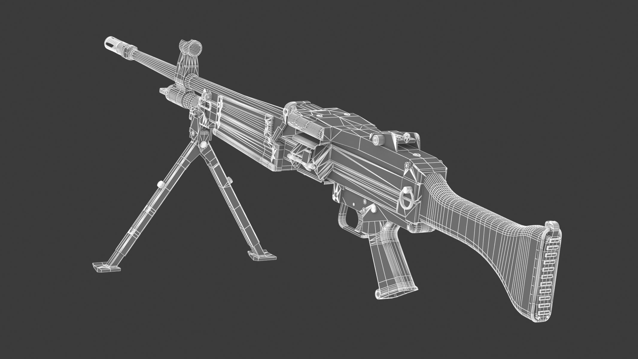 Daewoo K3 Low Poly  Low-poly 3D model_16