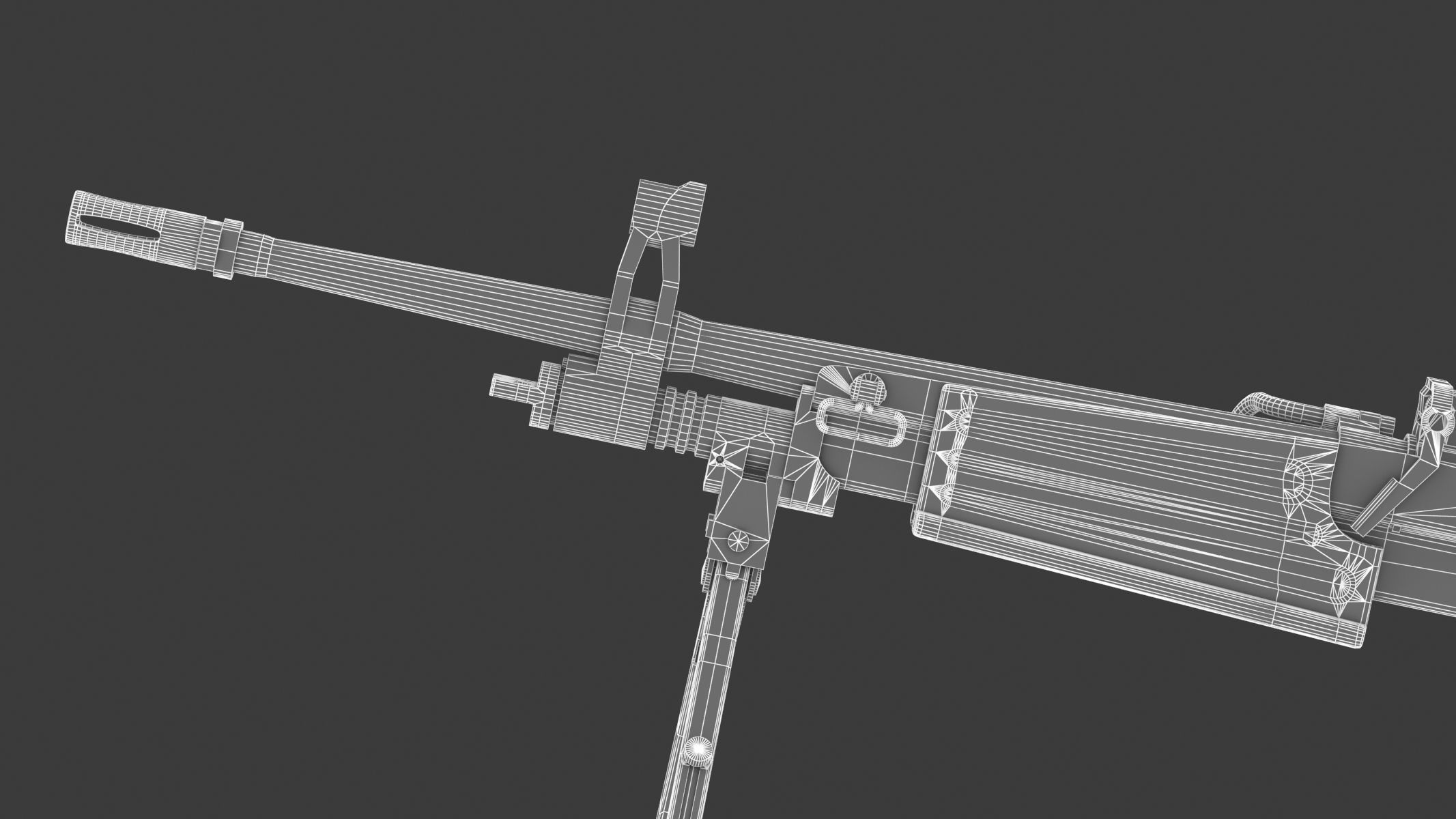 Daewoo K3 Low Poly  Low-poly 3D model_22