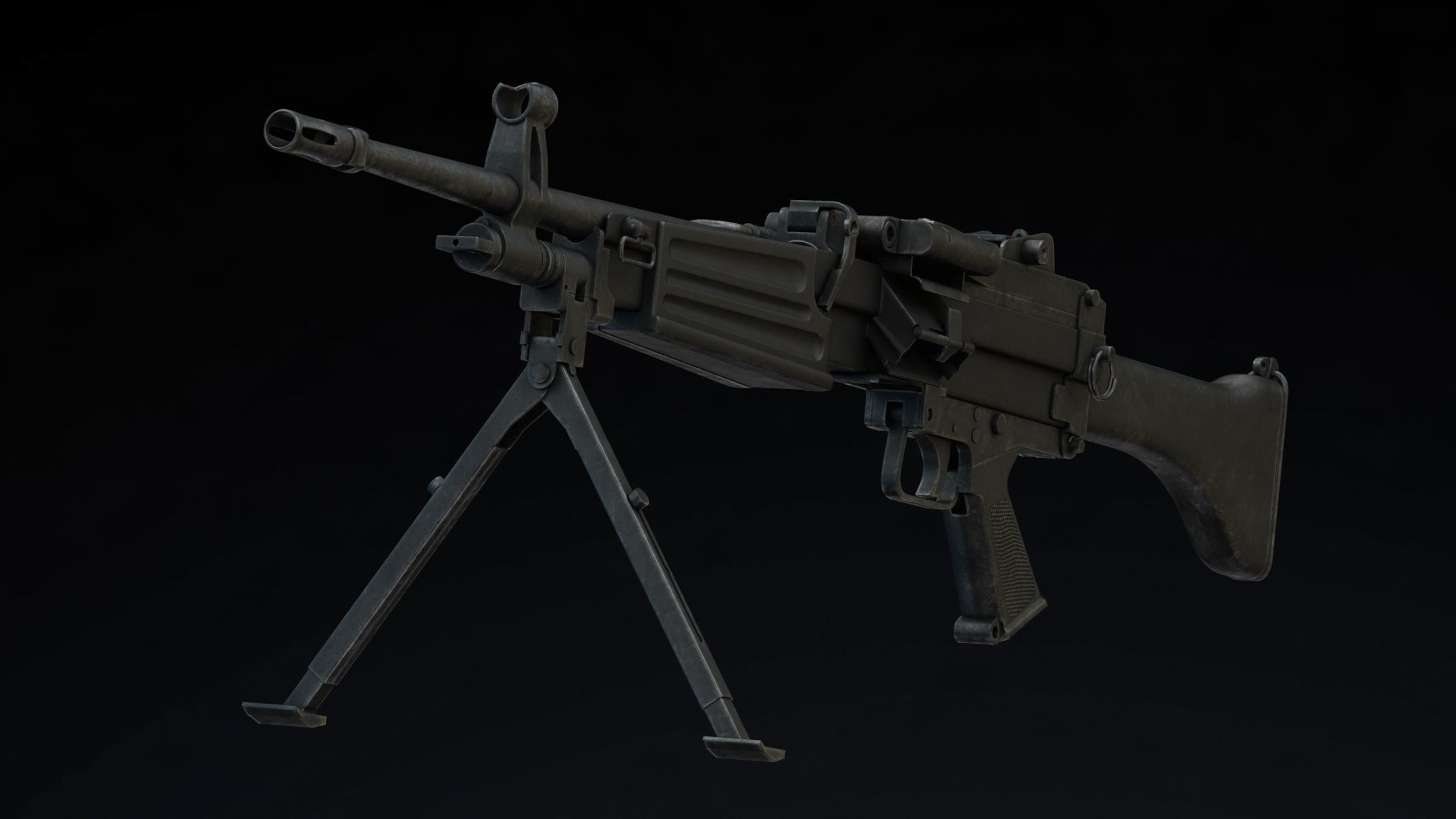 Daewoo K3 Low Poly  Low-poly 3D model_3