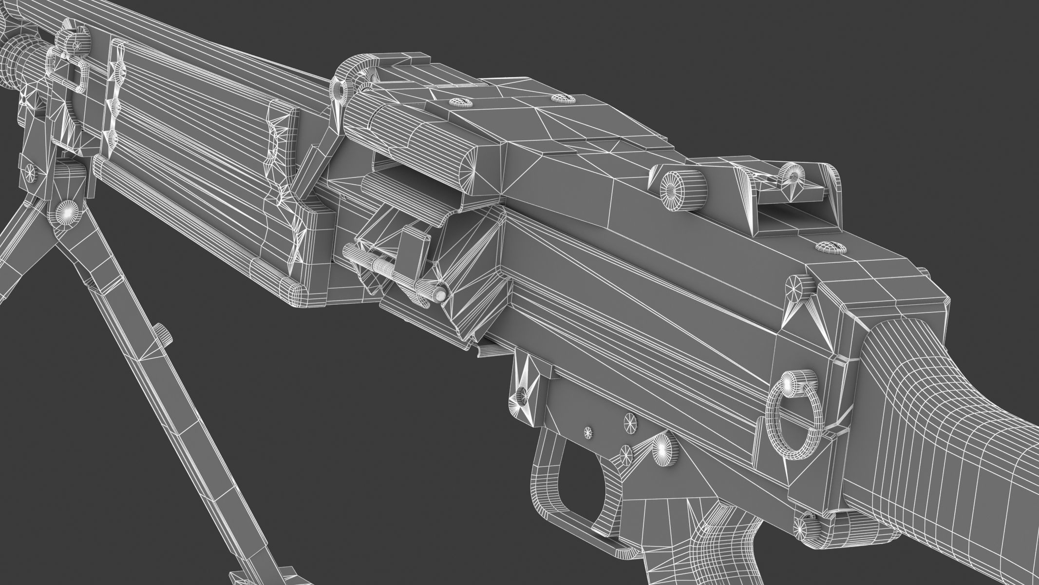 Daewoo K3 Low Poly  Low-poly 3D model_21