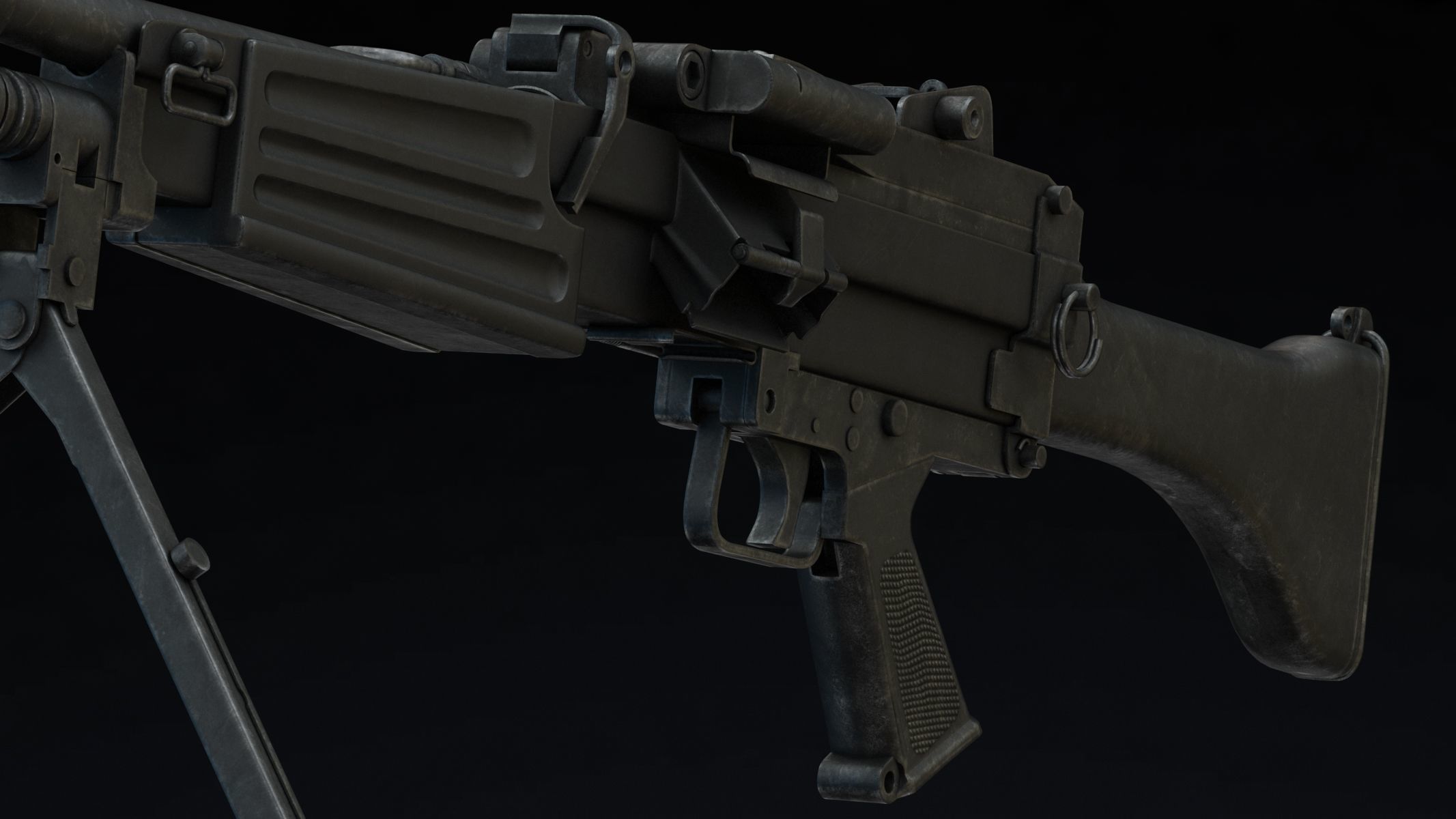 Daewoo K3 Low Poly  Low-poly 3D model_8