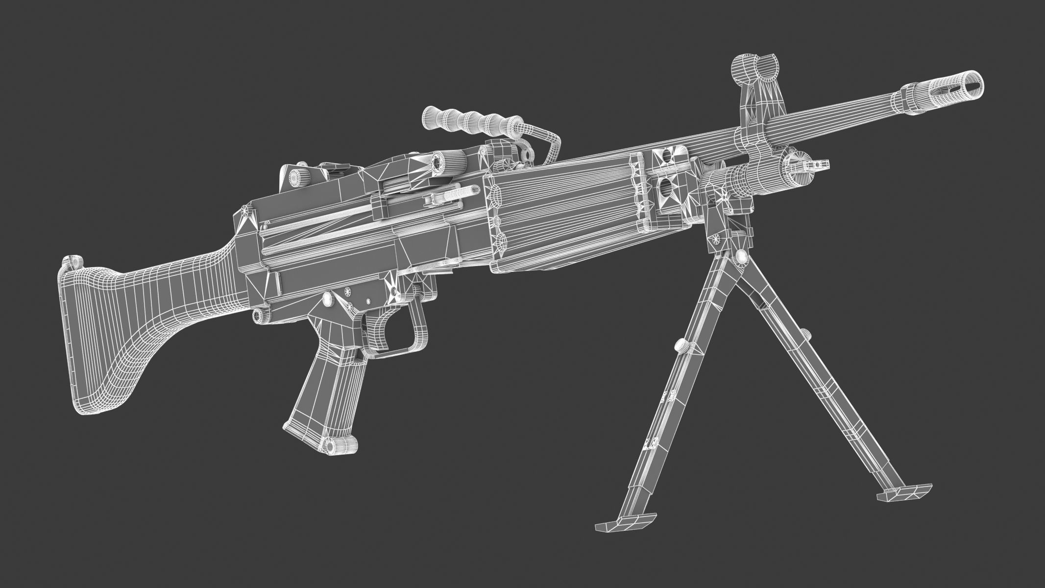 Daewoo K3 Low Poly  Low-poly 3D model_19