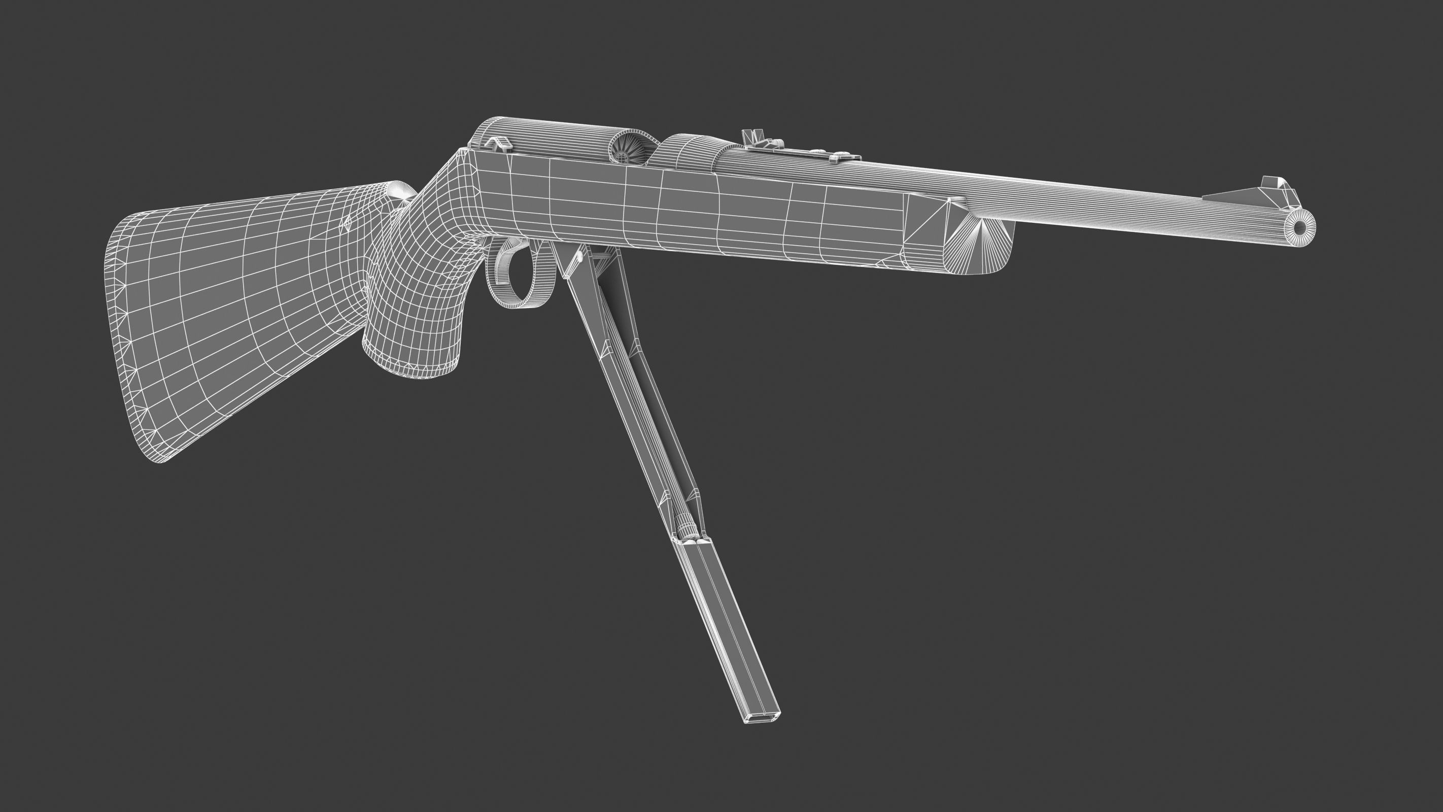 Daisy VL Low Poly Low-poly 3D model_19