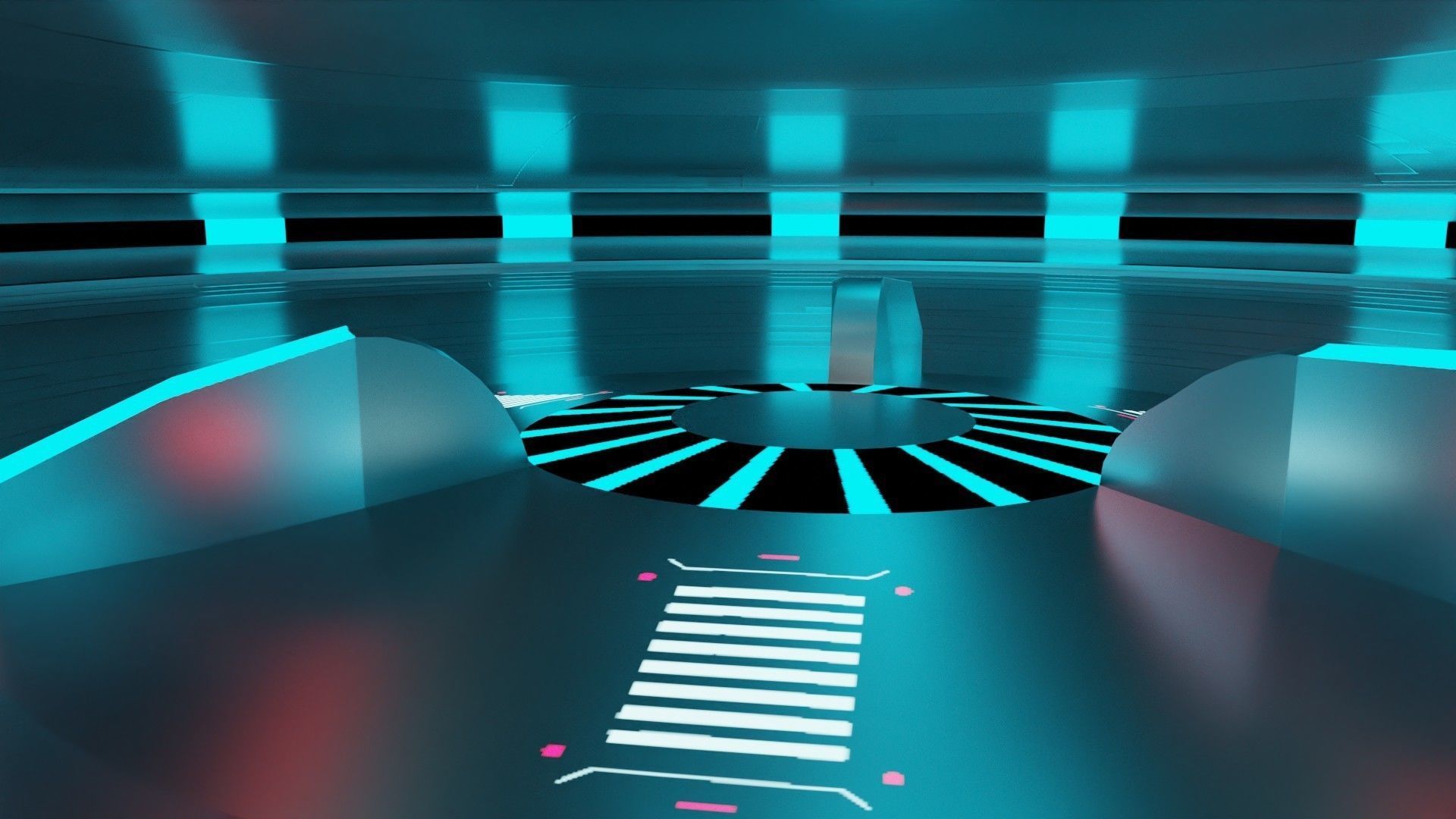 UFO Scifi Sports Model Low-poly 3D model_4