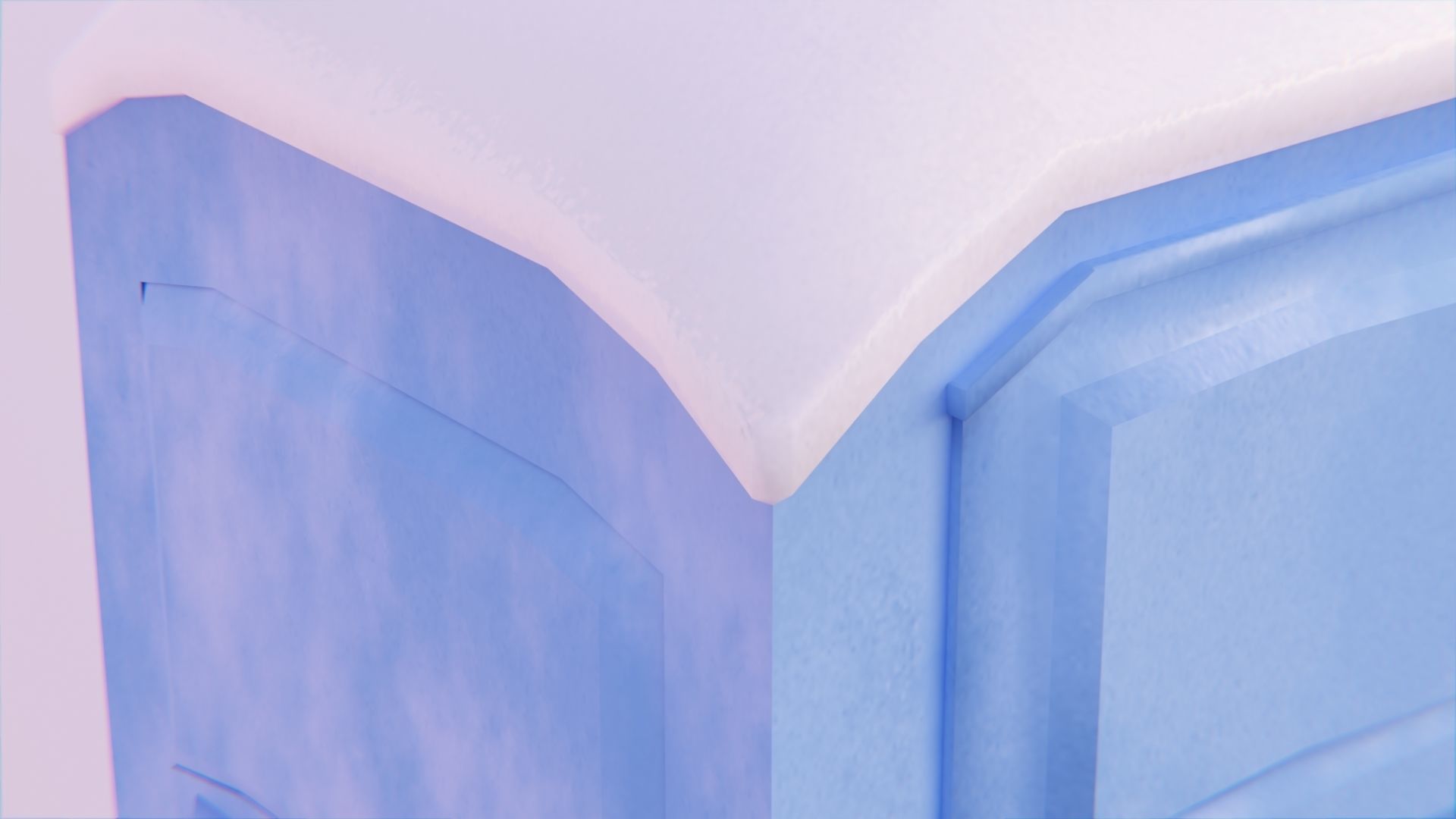 Porta Potty Low-poly 3D model_2